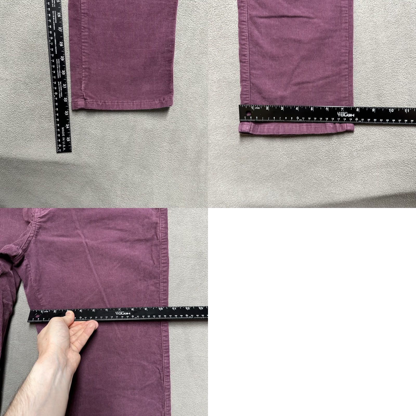 Peter Millar Peter Millar Pants Mens 32 Burgundy Red Corduroy 5-Pocket Straight Leg Casual Chino Cotton Draper Mens Size US 32 / EU 48 - 9 Thumbnail