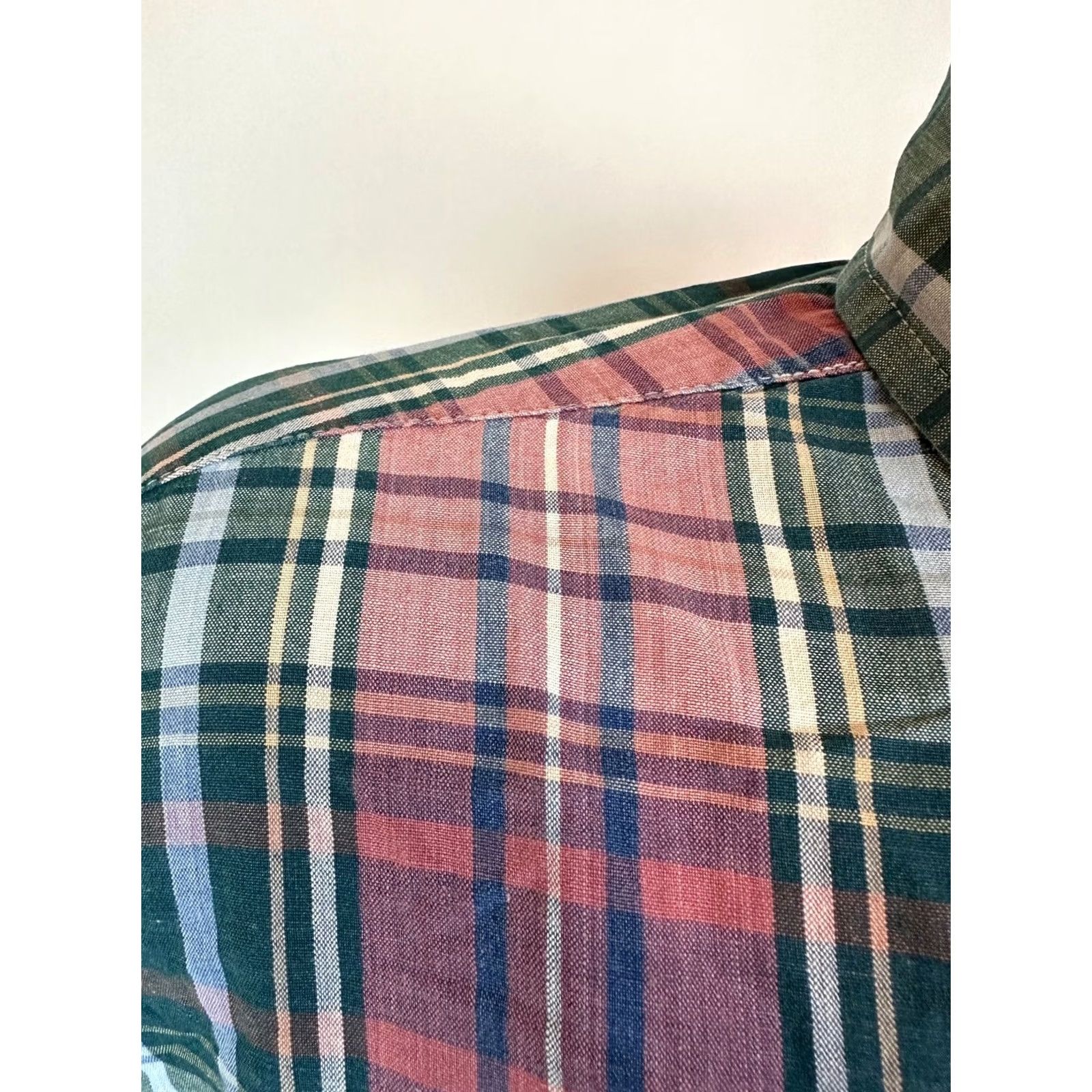 Dockers VINTAGE Dockers INDIGO Shirt Men L Oversized Plaid Cotton Button-Up Shirt Size US L / EU 52-54 / 3 - 3 Thumbnail