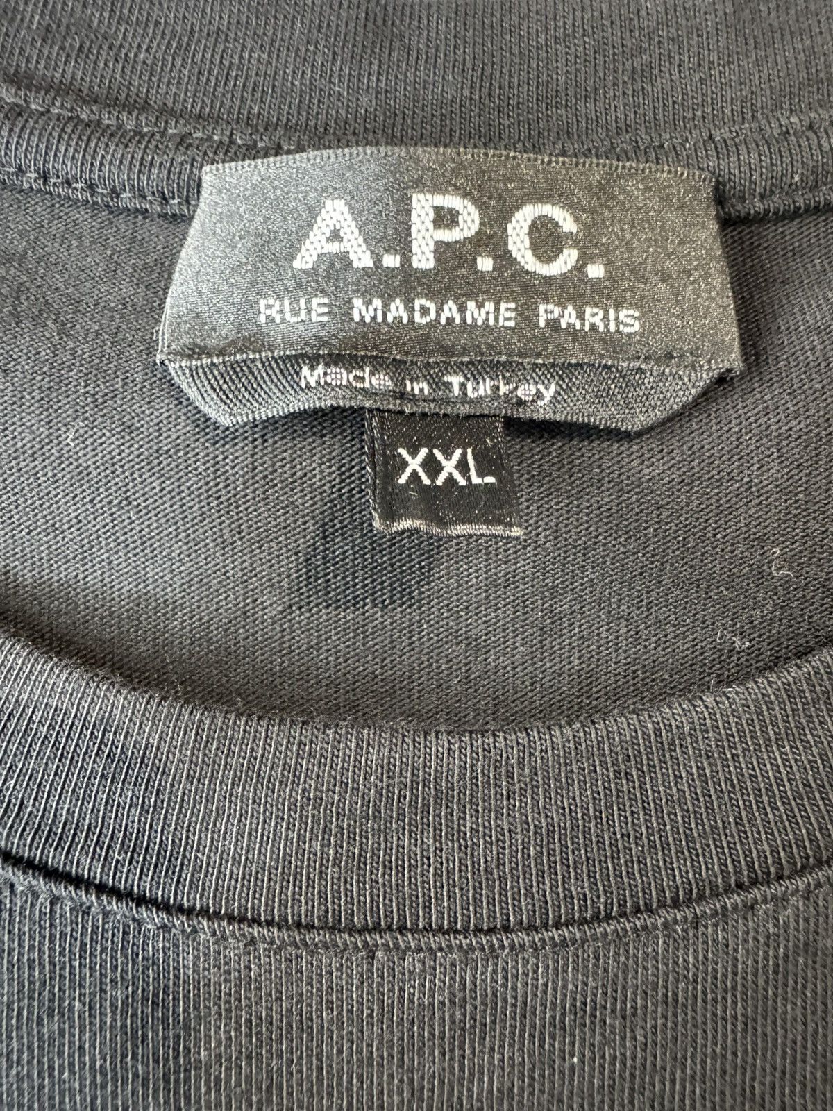 A.P.C. A.P.C. Standard Grand VPC Logo-Flocked Organic Cotton Mono Size US XXL / EU 58 / 5 - 5 Thumbnail