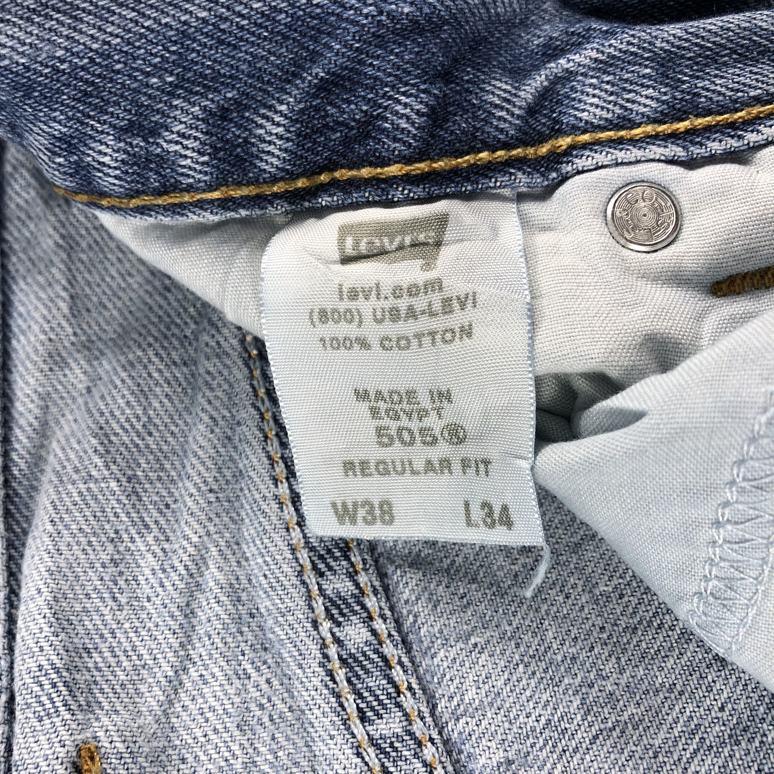 Levi's Vintage Blue Wash Levis 505 Jeans-J2478 Size US 37 - 10 Thumbnail