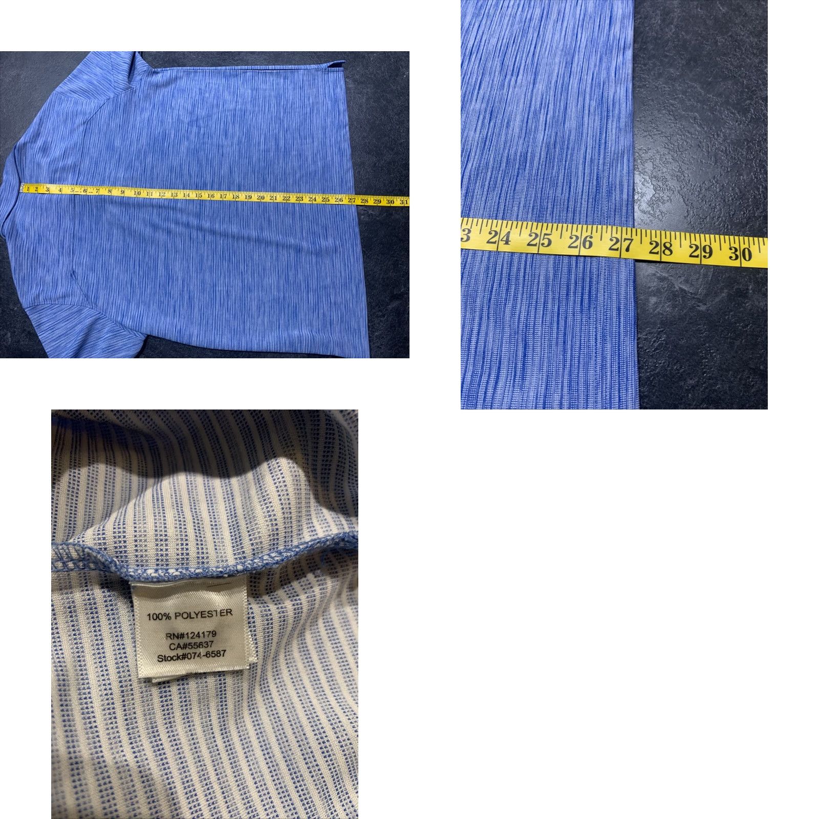 Johnston & Murphy Johnston & Murphy Mens Polo Shirt Large Blue Performance Golf Stretch Activewear Casual Sports Size US L / EU 52-54 / 3 - 8 Thumbnail