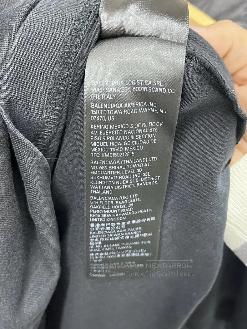 Balenciaga Balenciaga Reversed Print Letter Short Sleeve Size US XXL / EU 58 / 5 - 8 Thumbnail