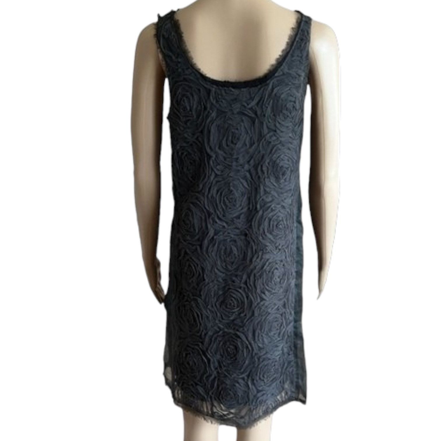 J.Crew J.CREW Gray Tulle Floral Patterned Sleeveless Dress, US0 Size XS / US 0-2 / IT 36-38 - 7 Thumbnail