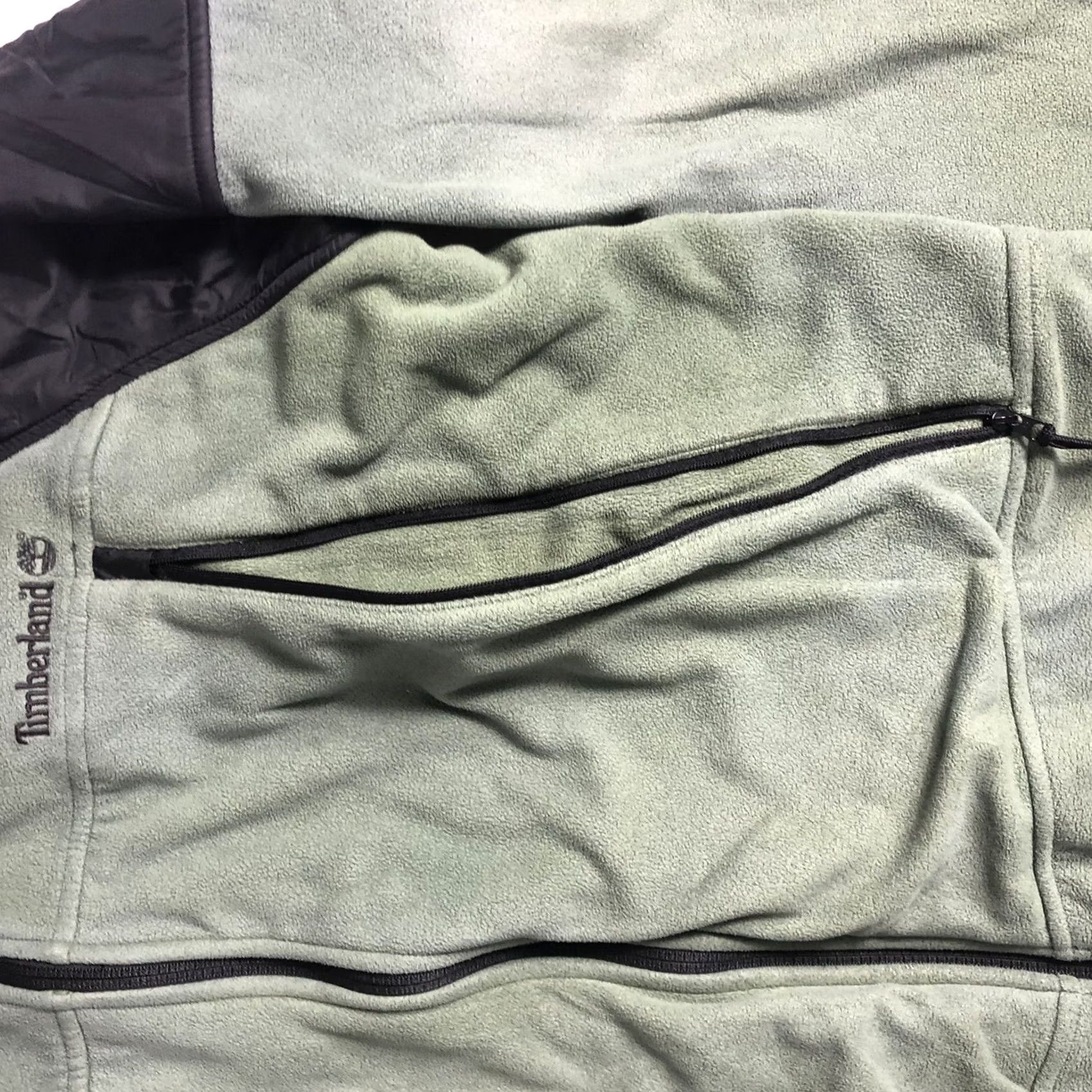 Timberland Timberland Fleece Jacket Mens Large Olive Green Long Sleeve Full Zip - Size US L / EU 52-54 / 3 - 6 Thumbnail