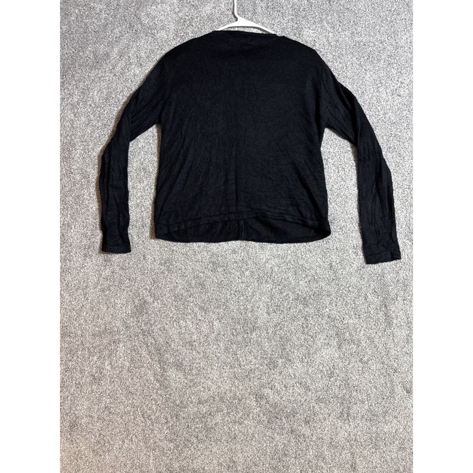 Vintage Kathy Ireland Cardigan Sweater Womens M Black Wool Blend Beaded Embroidered Size M / US 6-8 / IT 42-44 - 6 Thumbnail