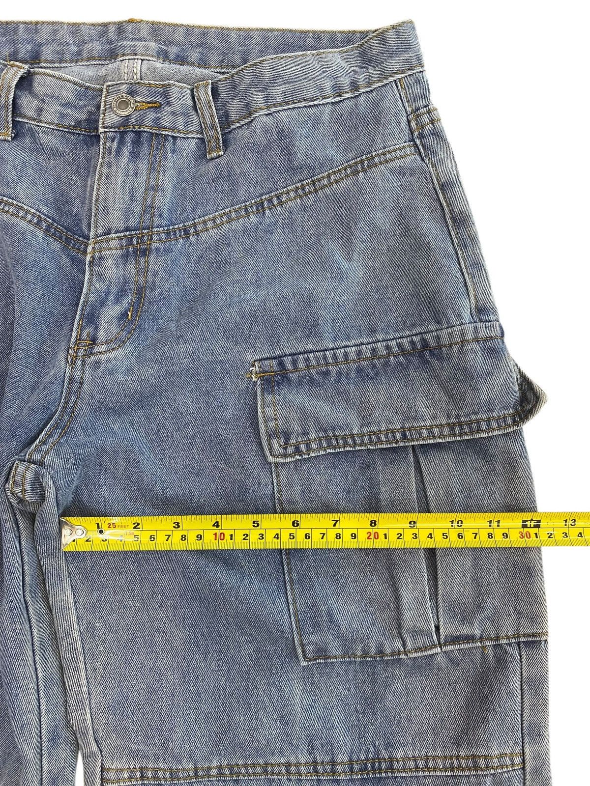 Shein Shein Baggy Light Wash Carpenter Jeans with Utility Pockets Size US 34 / EU 50 - 9 Thumbnail