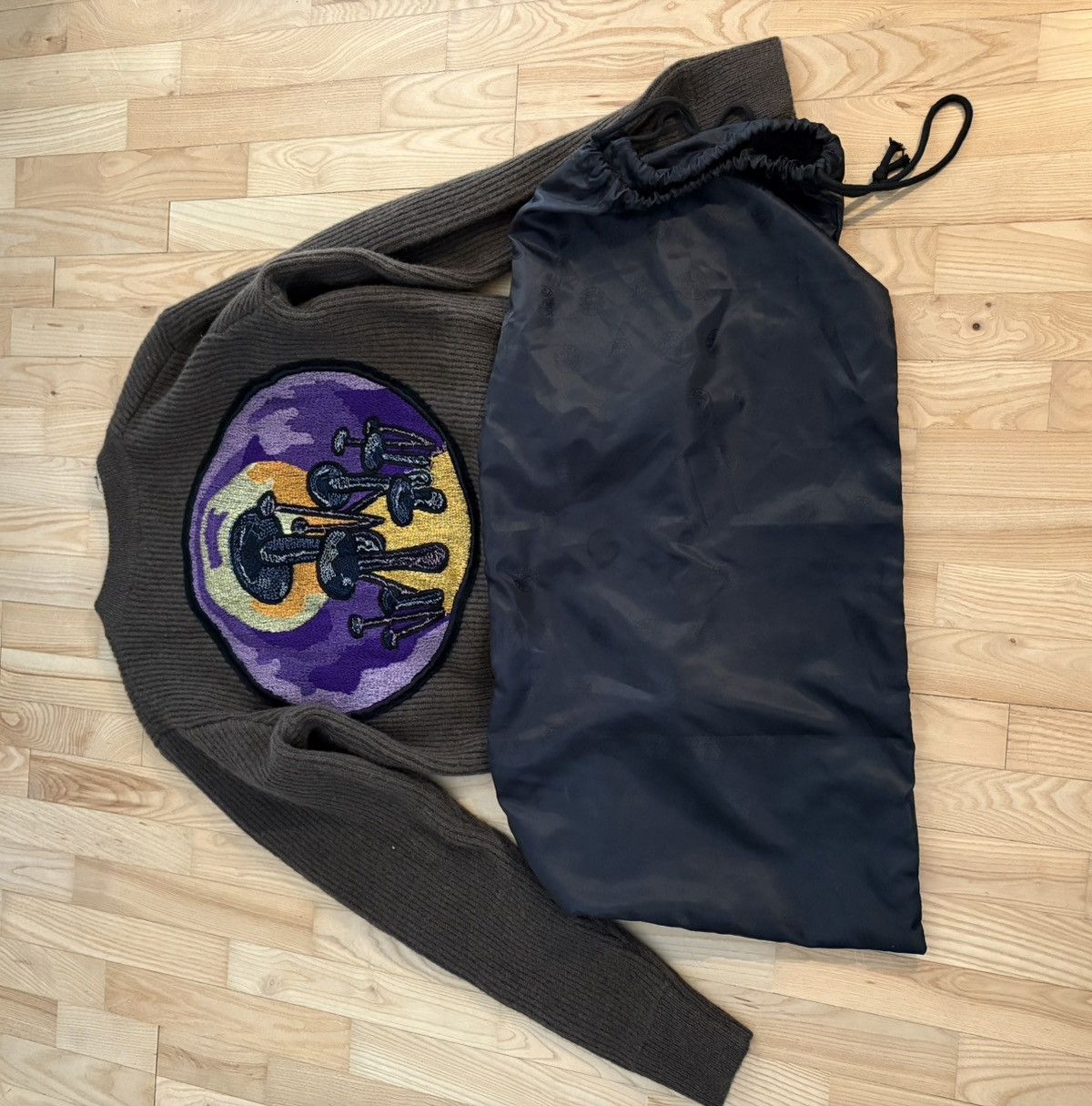 Dries Van Noten × Stussy Stussy & Dries Van Noten Patch Knit Sweater Size US M / EU 48-50 / 2 - 4 Thumbnail