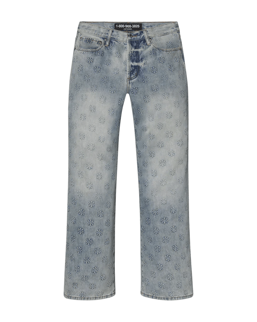 LOSTSHDWS Emboss Baggy Denim 