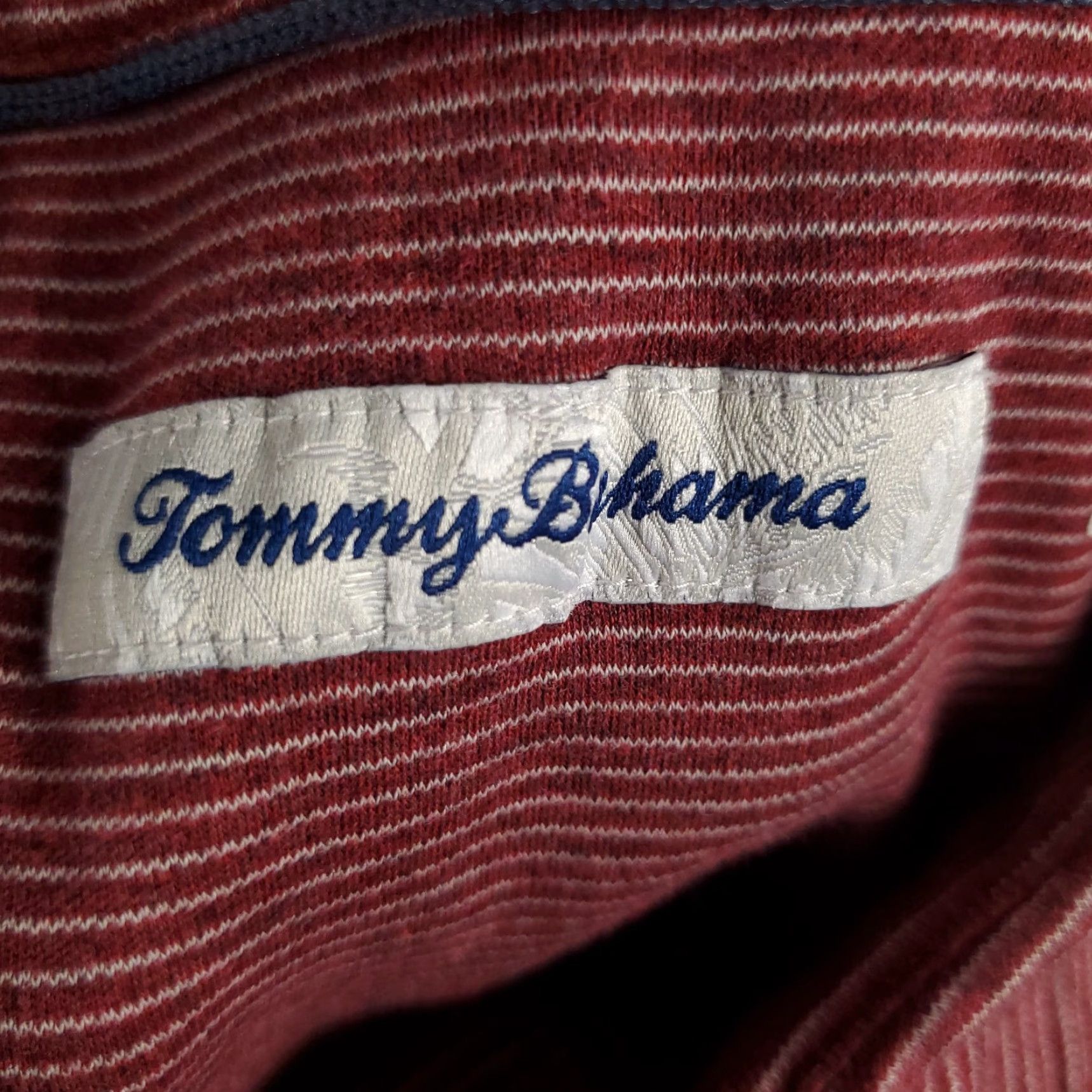 Tommy Bahama Tommy Bahama Polo Shirt Mens Large Red Striped Marlin Casual Short Sleeve Size US L / EU 52-54 / 3 - 7 Thumbnail