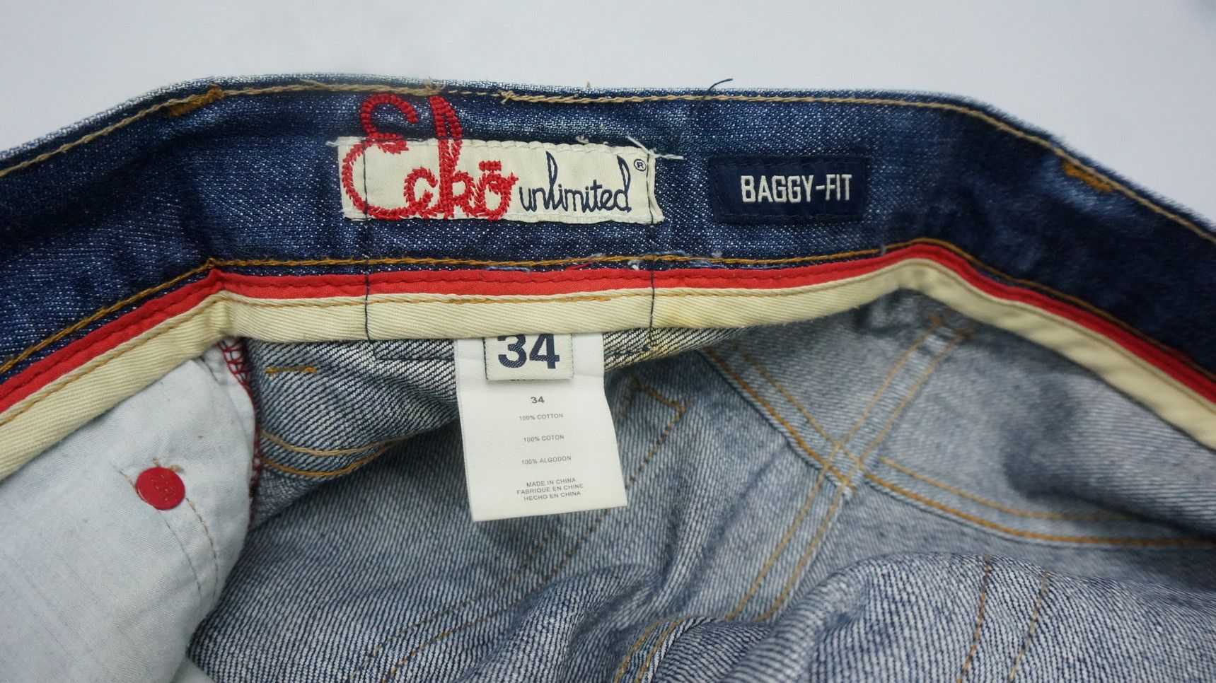 Ecko Unltd. ECKO Unlimited Classic Embroidered Vintage Baggy Jeans Size US 32 / EU 48 - 17 Thumbnail