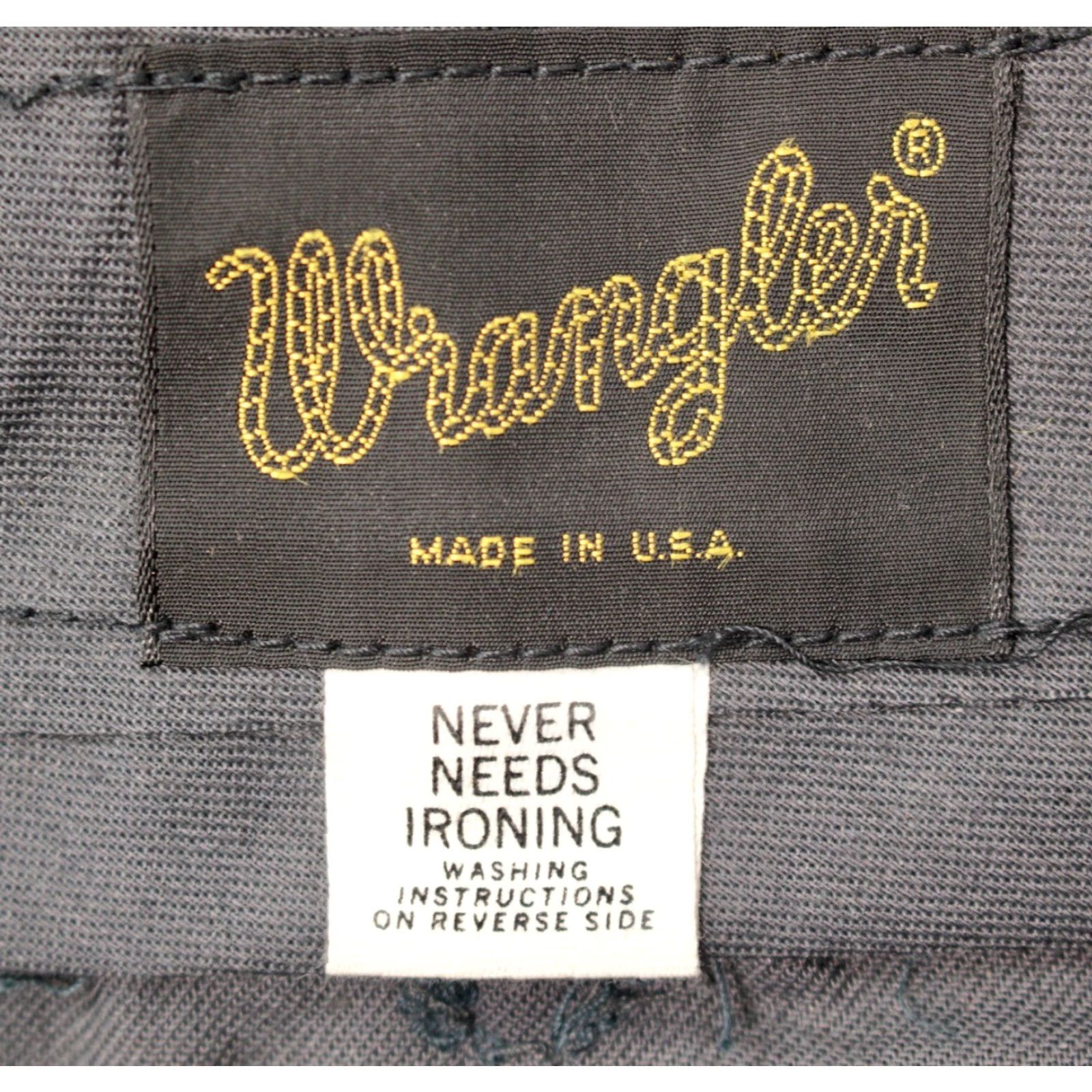 Wrangler VINTAGE Wrangler Western Jeans Pants 28x35 Slate Grey 60s 70s NOS Mens Wranglers Size US 28 / EU 44 - 5 Thumbnail