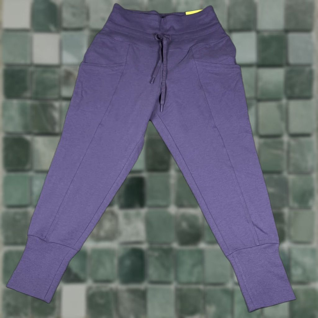 Vintage VINTAGE All In Motion Jogger Pants Purple Ribbed High Rise? Size 28" / US 6 / IT 42 - 1 Thumbnail