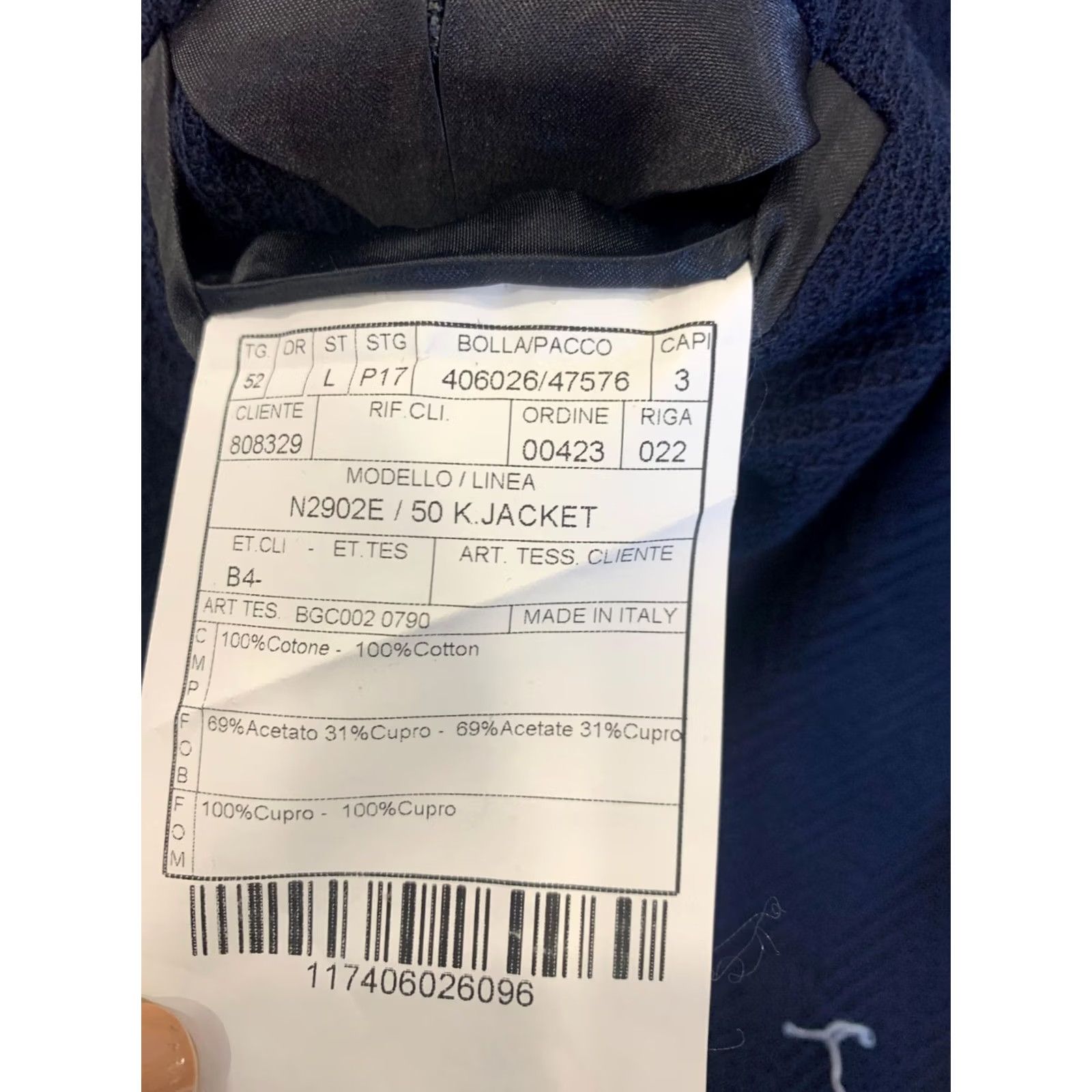 Boglioli Boglioli Milano K-Jacket Blazer Navy Blue Cotton 46R / L Men’s Blue Unstructured Soft Tailoring, Italy Size 42R - 5 Thumbnail