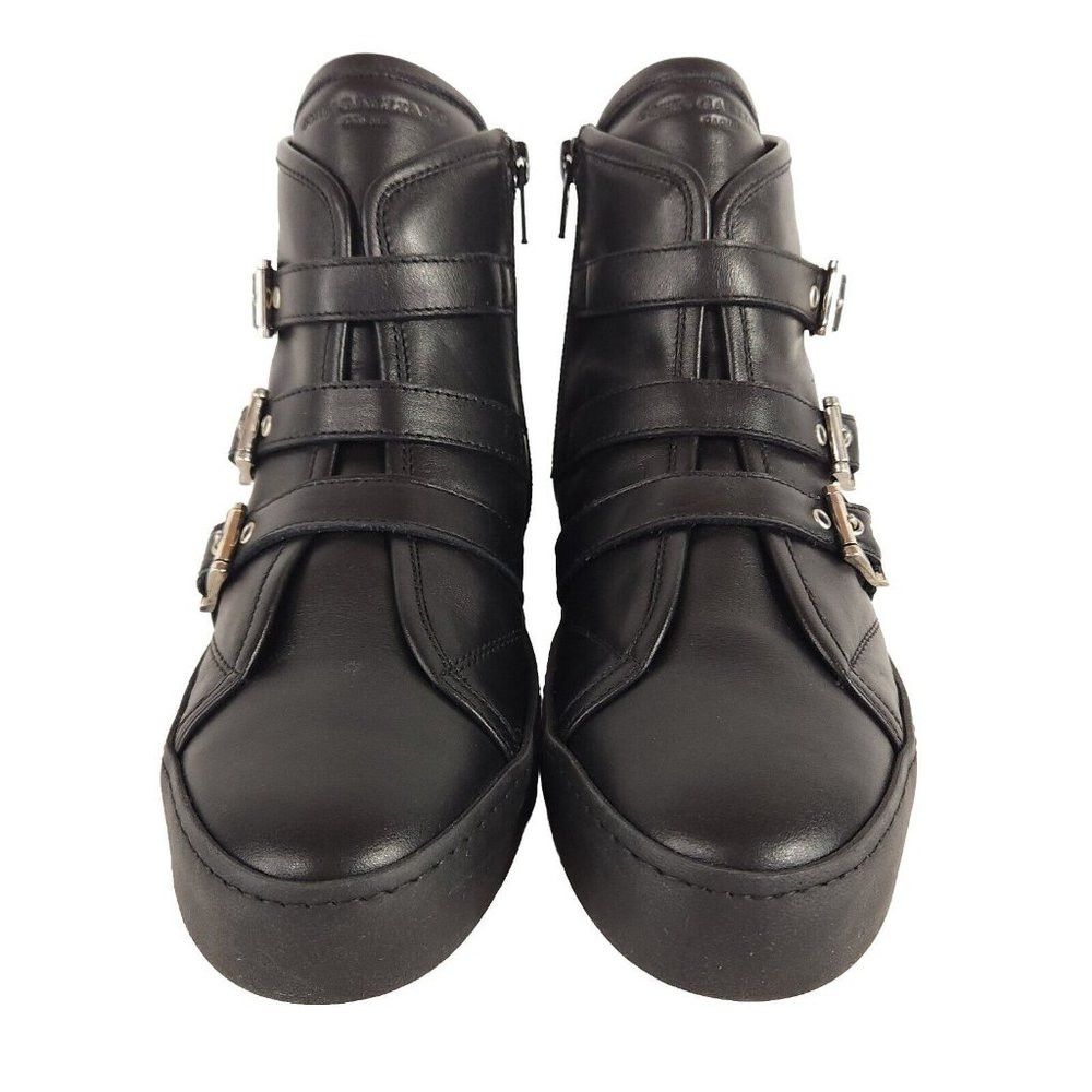 John Galliano John Galliano Paris Three Buckle Leather Ankle Boots 35 5 Size US 5 / IT 35 - 3 Thumbnail