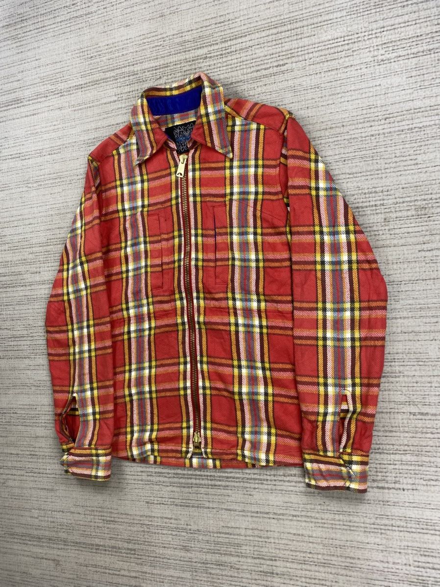 If Six Was Nine × Japanese Brand × Vintage Vintage Vel Vet Blue Red Checked Flannel Jacket Size US M / EU 48-50 / 2 - 4 Thumbnail