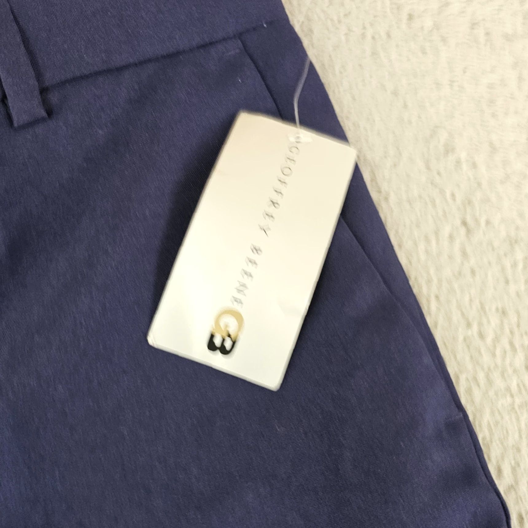 Geoffrey Beene VINTAGE Geoffrey Beene Pants Mens 38x28 Navy Dress Slacks Polyester Classic Size US 38 / EU 54 - 3 Thumbnail