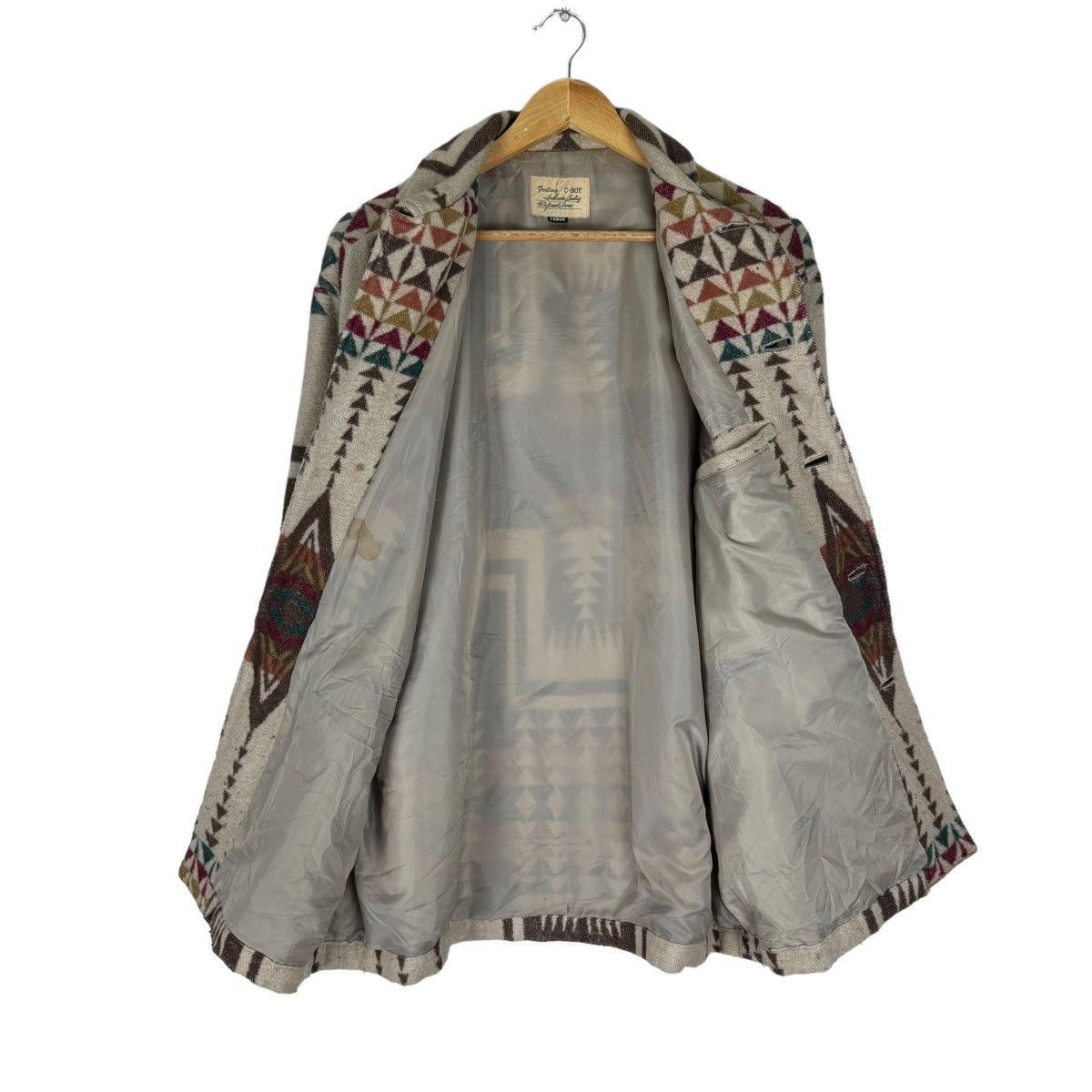 HOMME BOY CO. × Native 🌟C-BOY NATIVE NAVAJO BUTTON JACKET LIKE PENDLETON Size US L / EU 52-54 / 3 - 10 Thumbnail