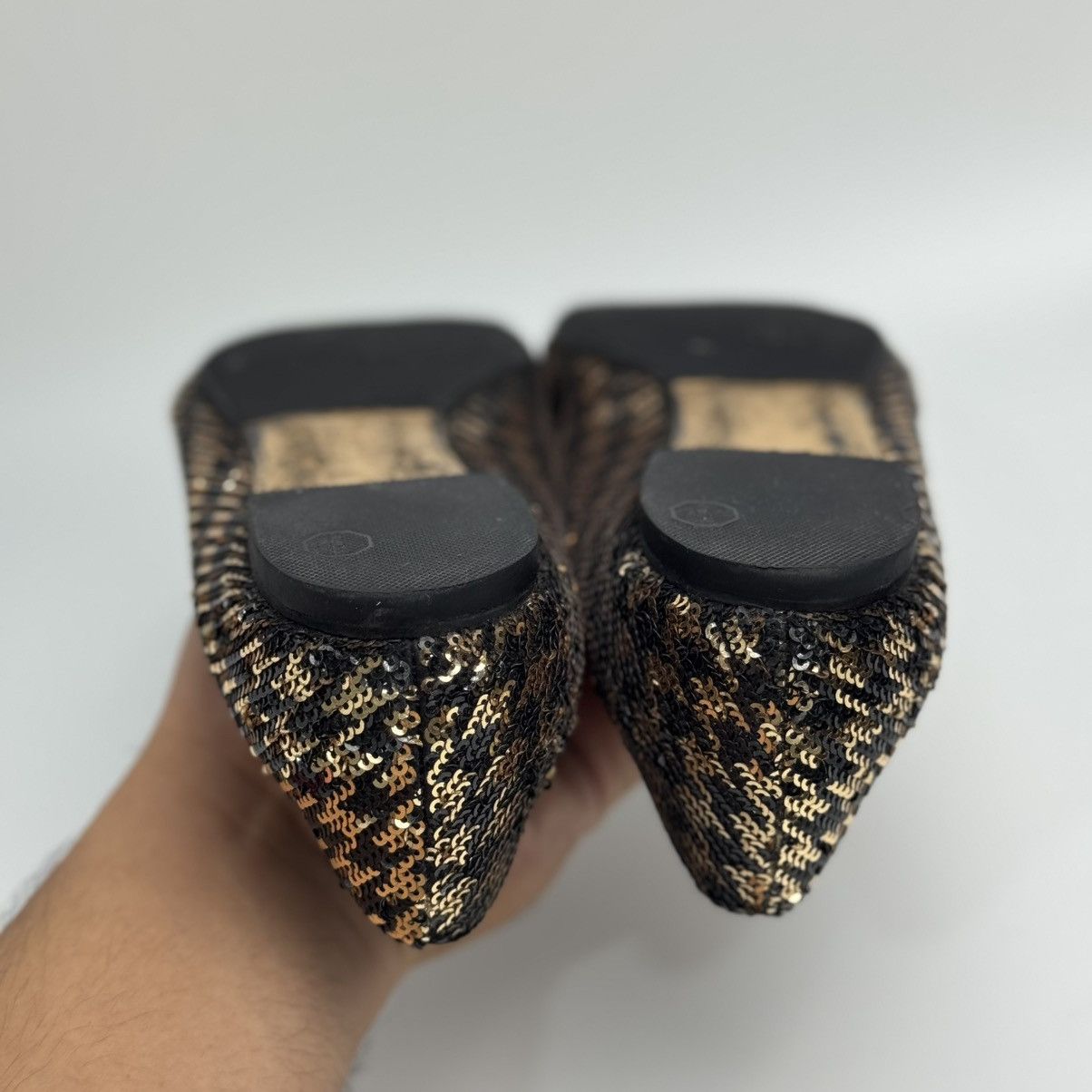 Salvatore Ferragamo Salvatore Ferragamo Varina Coo Ballet Flats Black & Gold🖤✨ Size US 6 / IT 36 - 12 Thumbnail