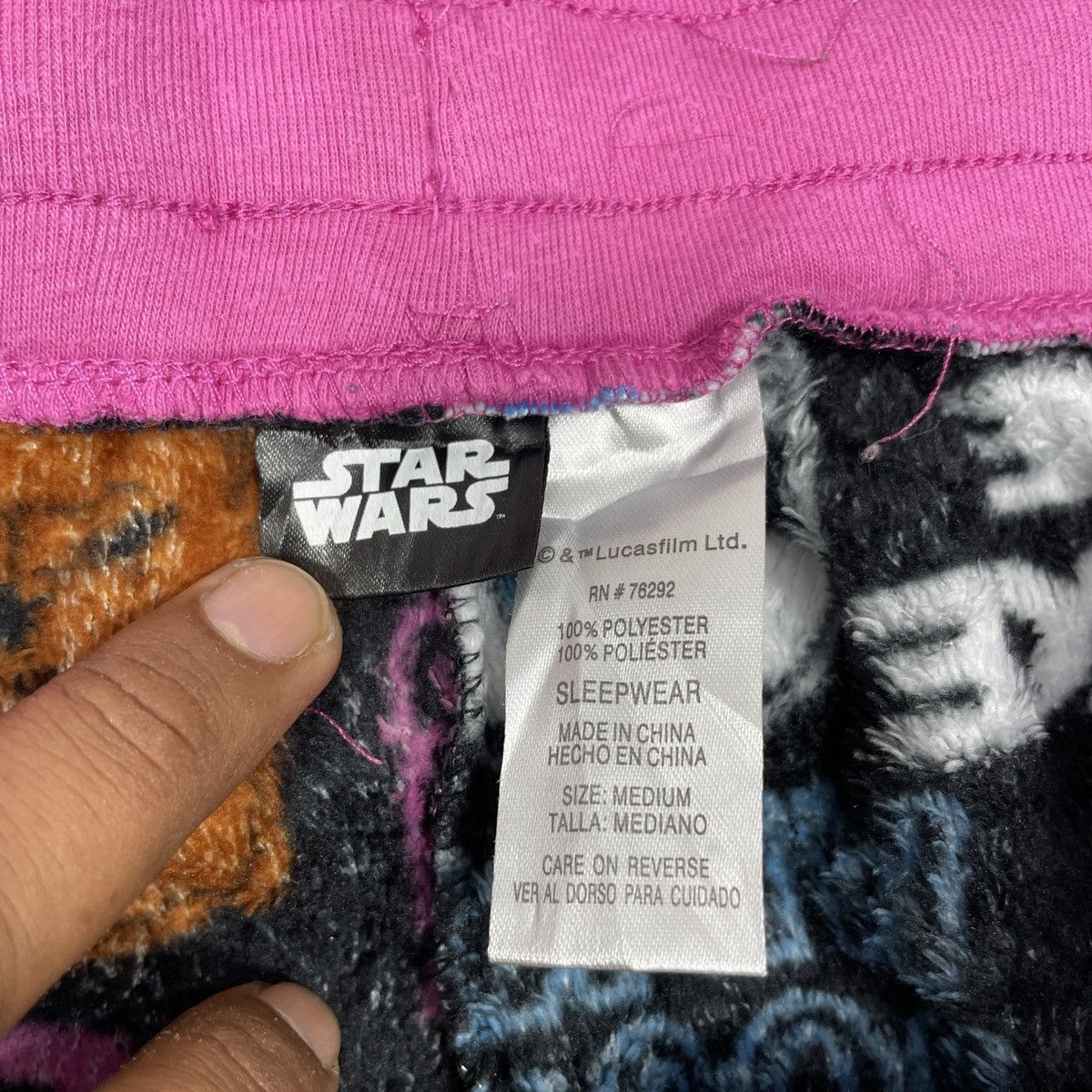 Star Wars × Vintage Vintage Fleece Star Wars Overprint Sweatpants Size 31" - 7 Thumbnail