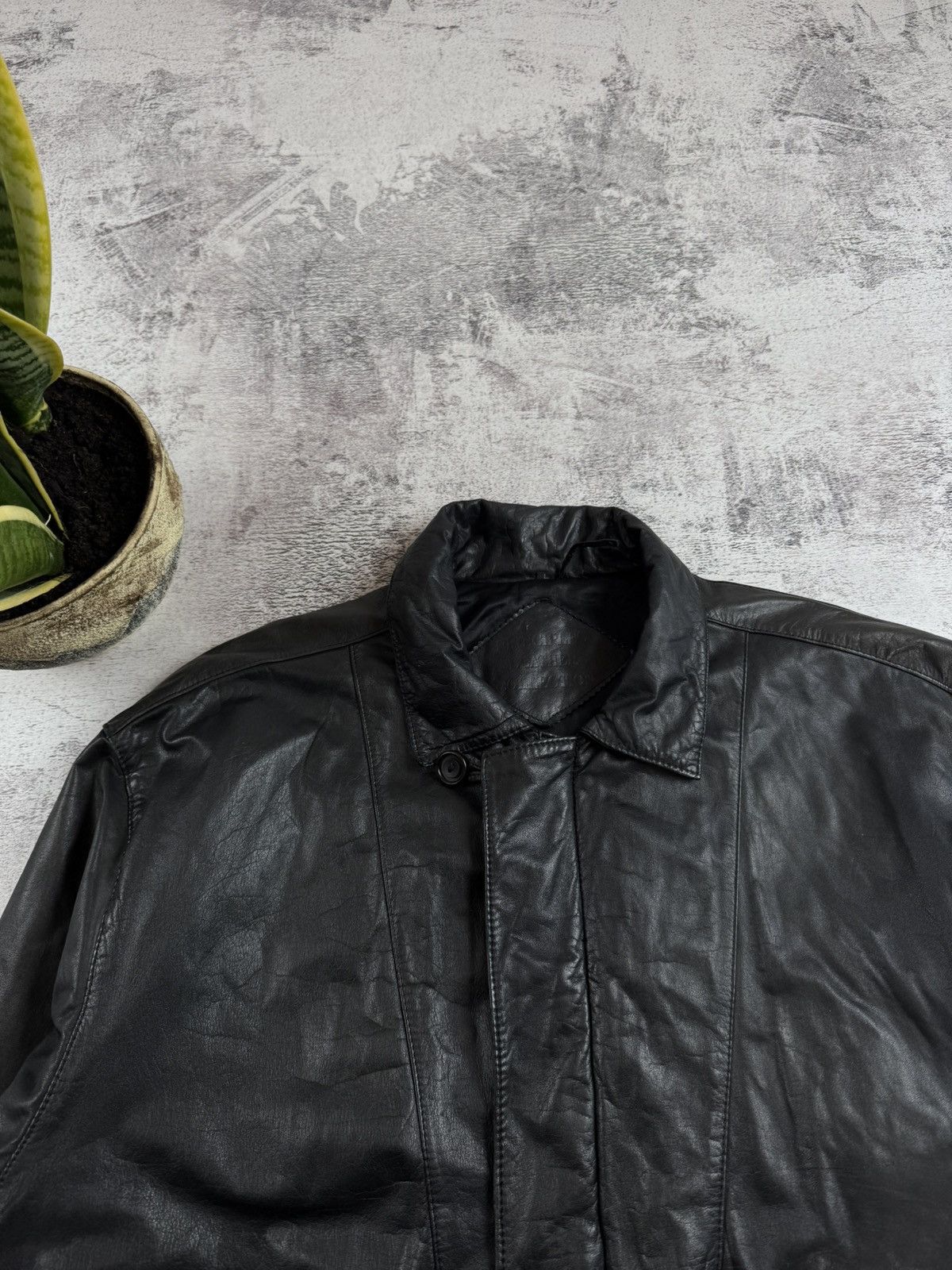 Genuine Leather Principles Collection Bomber Korea Large Y2K Jacket Coat Size US L / EU 52-54 / 3 - 7 Thumbnail