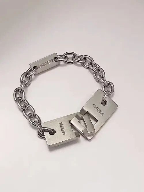 Designer × Vintage Vintage patchwork pendant bracelet Size ONE SIZE - 4 Thumbnail