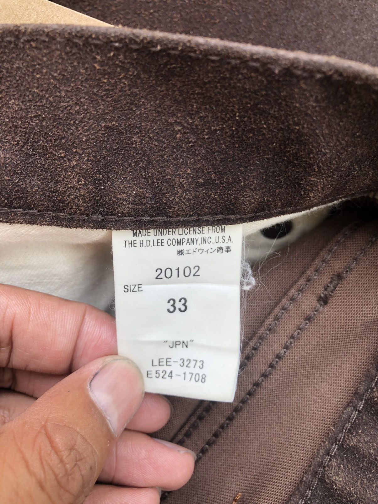 Lee Vintage Lee Flared Jeans Distressed Leather Cowhide Size US 34 / EU 50 - 16 Thumbnail