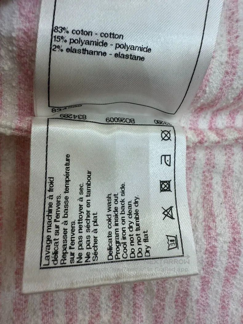 Chanel Chanel Pink striped short-sleeved T-shirt Size XS / US 0-2 / IT 36-38 - 6 Thumbnail