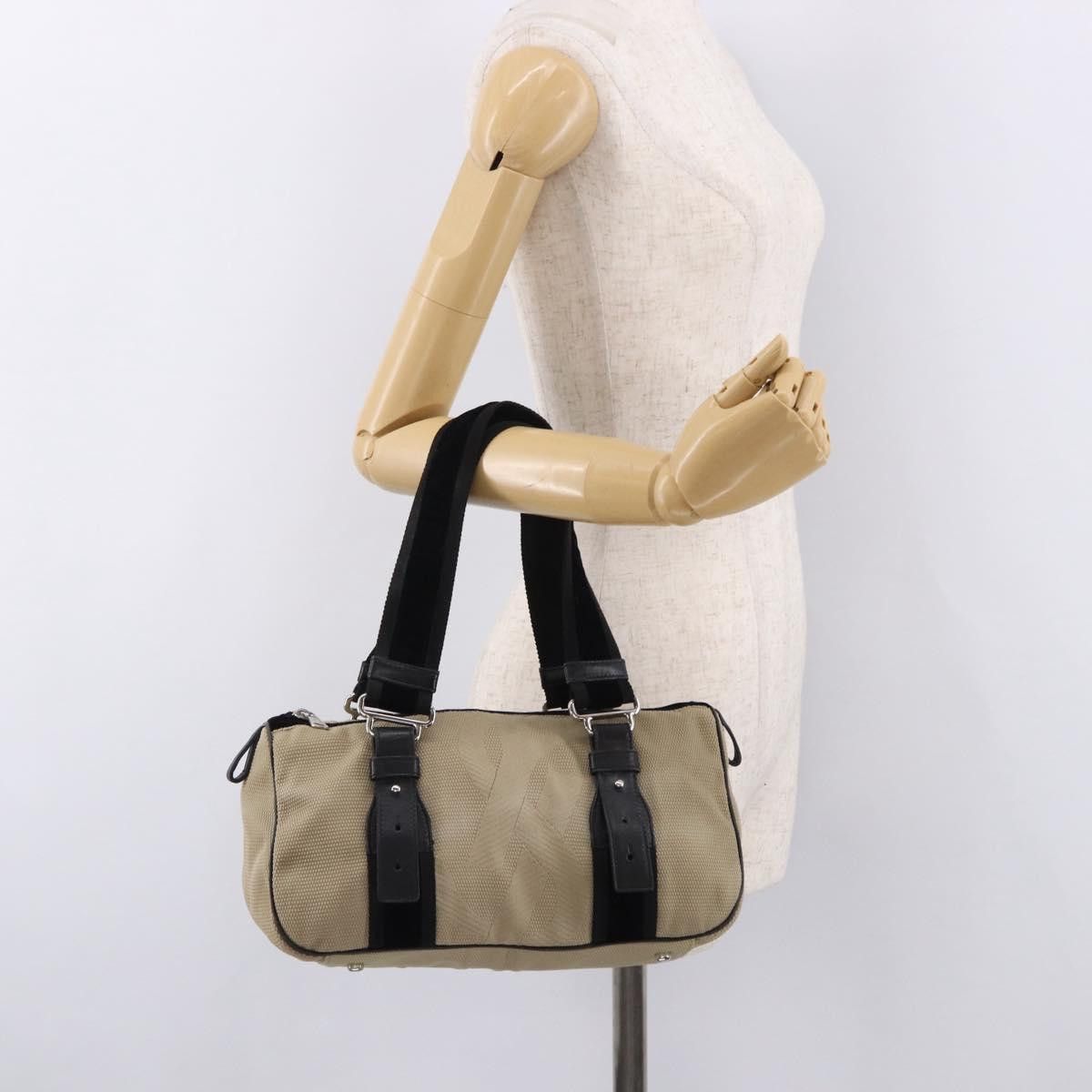 Saint Laurent Paris SAINT LAURENT Hand Bag Canvas Beige Silver Auth bs36099A - Size ONE SIZE - 22 Thumbnail