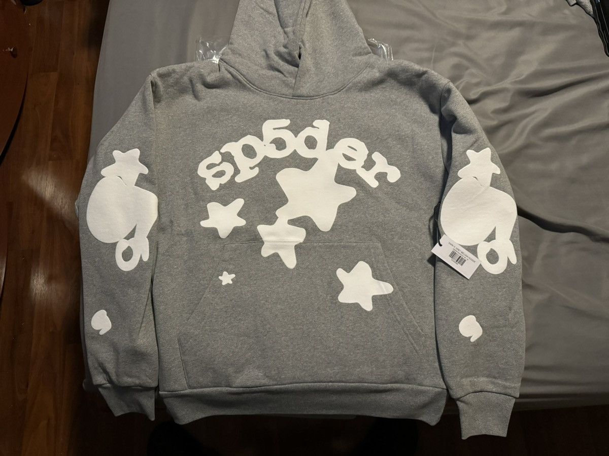 Sp5der Sp5der Beluga Dark Heather Grey Hoodie Size Medium Size US M / EU 48-50 / 2 - 1 Thumbnail
