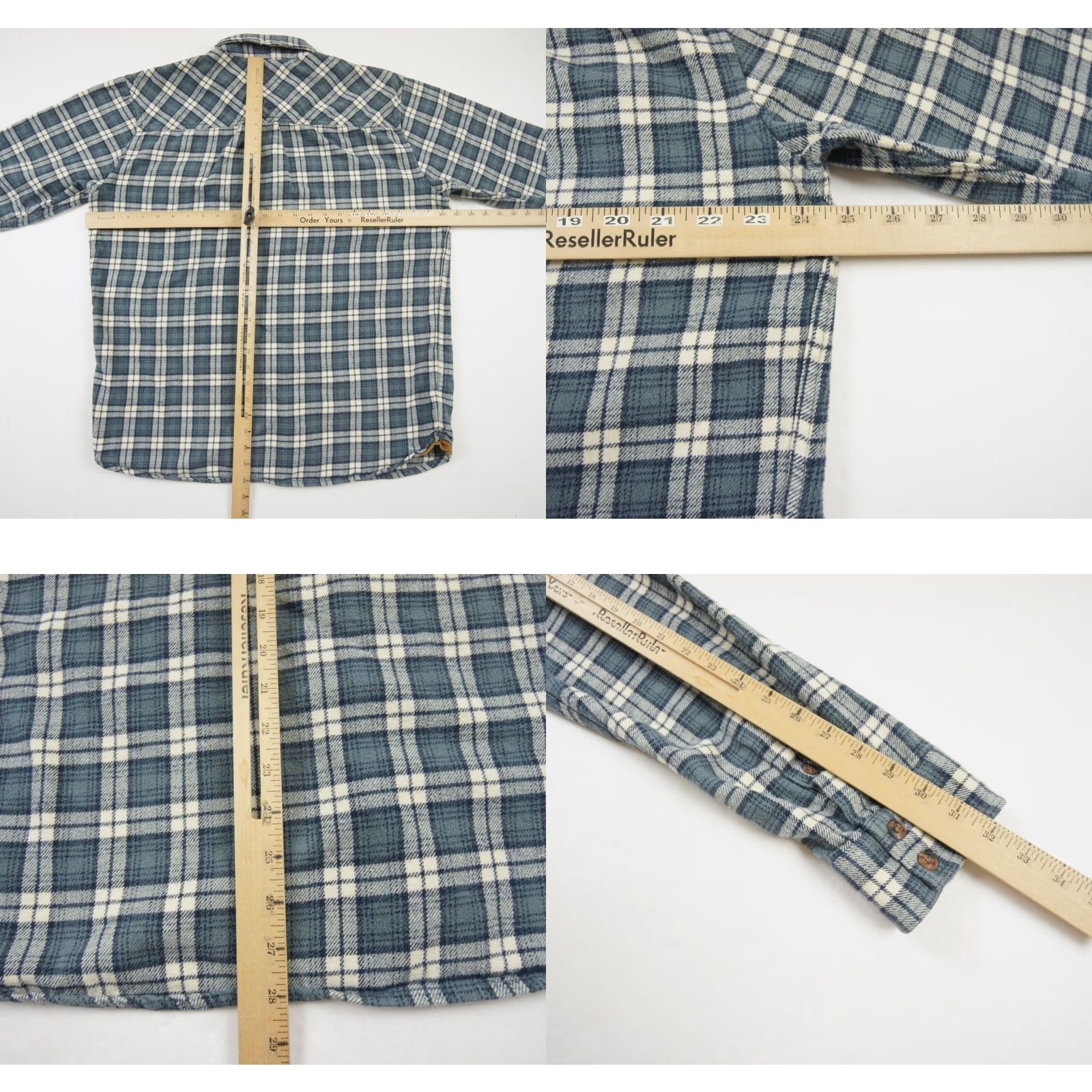Prana VINTAGE prAna Men's Shirt XL Blue Flannel Plaid Long Sleeve Casual Outdoors All Seasons Size US XL / EU 56 / 4 - 8 Thumbnail
