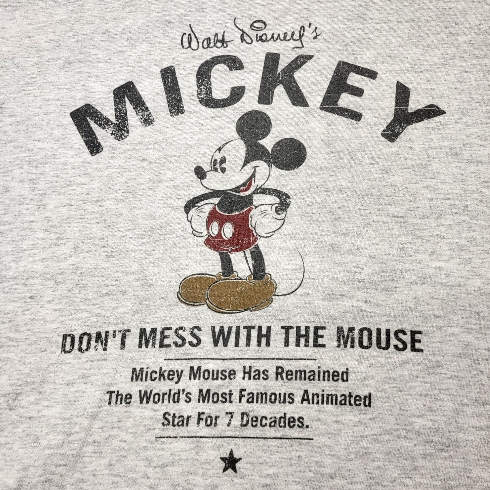 Disney Disney World Mickey Mouse T-Shirt Men's XL Tall Gray Graphic Short Sleeve Shirt Size US XL / EU 56 / 4 - 4 Thumbnail