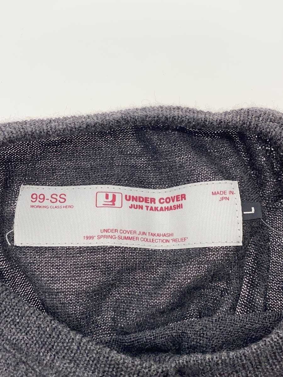 Undercover SS99 "Relief" V Neck Wool Knit Sweater Size US L / EU 52-54 / 3 - 3 Thumbnail