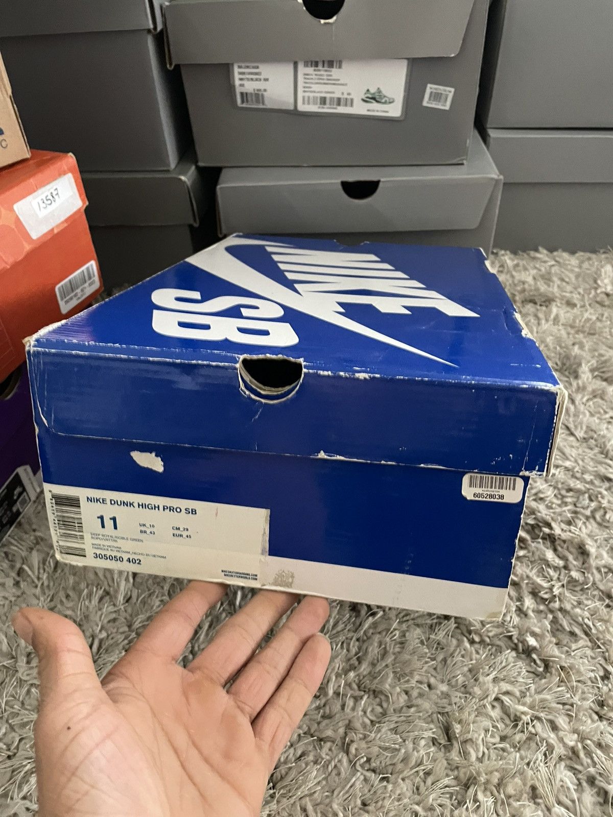 Nike SB Nike Dunk High Pro SB Blue/Blue Size US 11 / EU 44 - 9 Thumbnail