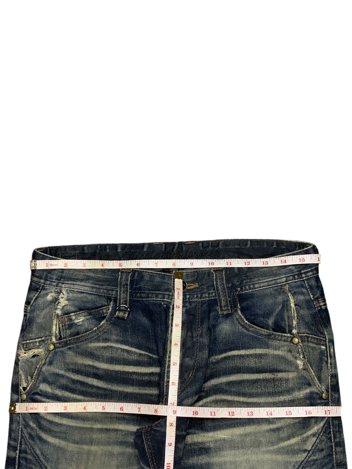Japanese Brand Vintage Japanese Brand Rusty Mud Wash 9 Pocket Bootcut Jeans Size US 32 / EU 48 - 12 Thumbnail