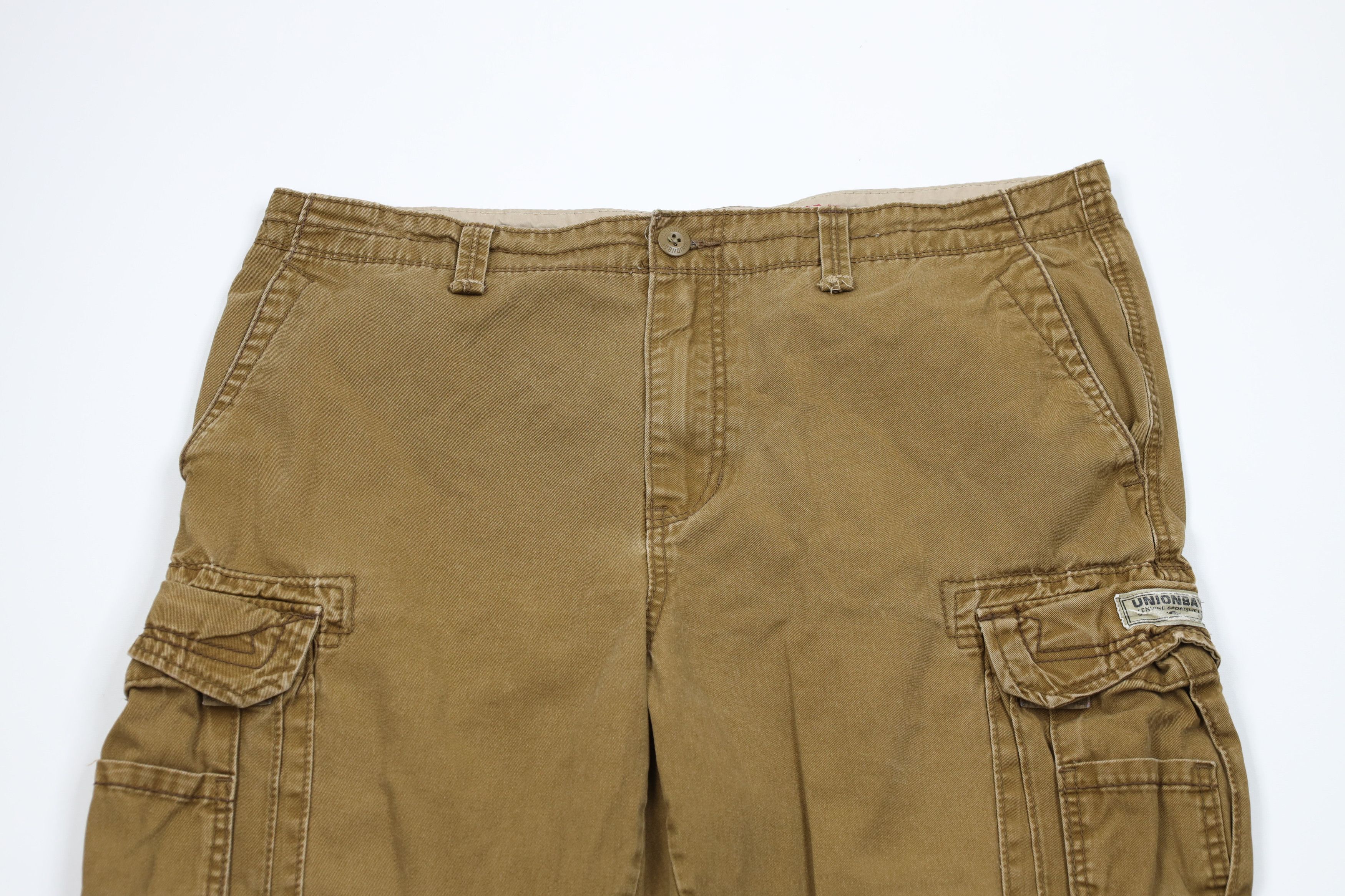 Vintage Vintage Y2K Streetwear Wide Leg Cargo Pants Brown Cotton Size US 38 / EU 54 - 2 Thumbnail