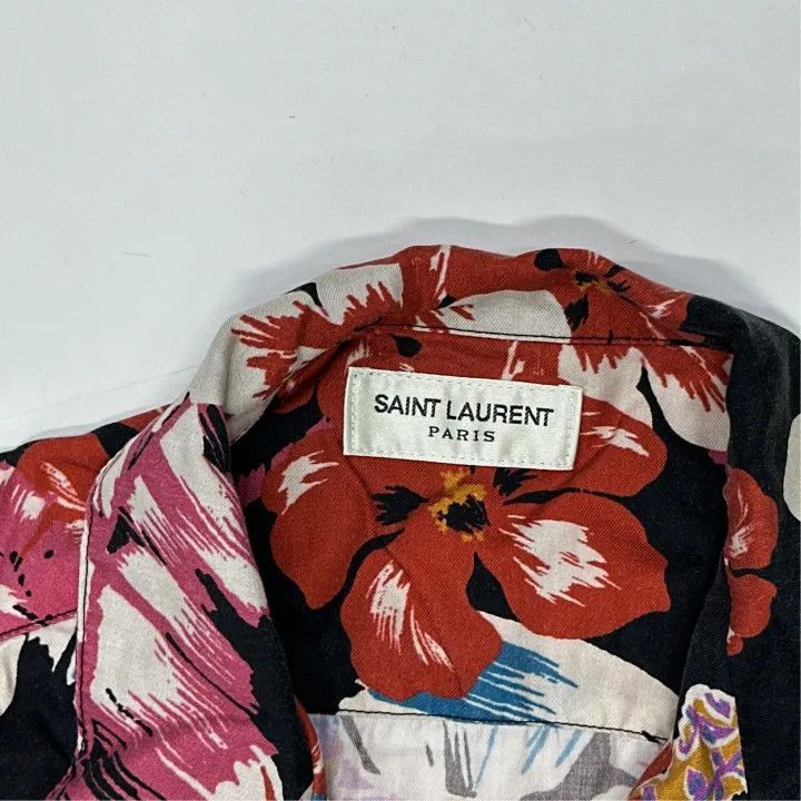 Other Saint Laurent Floral Print Short Sleeve Shirt-2507 Size US S / EU 44-46 / 1 - 2 Thumbnail