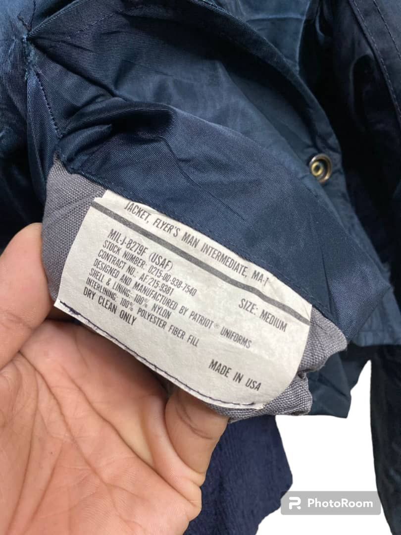 Alpha Industries × Vintage Vintage Alpha Industries Flight Bomber Jacket (Navy Blue) Size US L / EU 52-54 / 3 - 4 Thumbnail