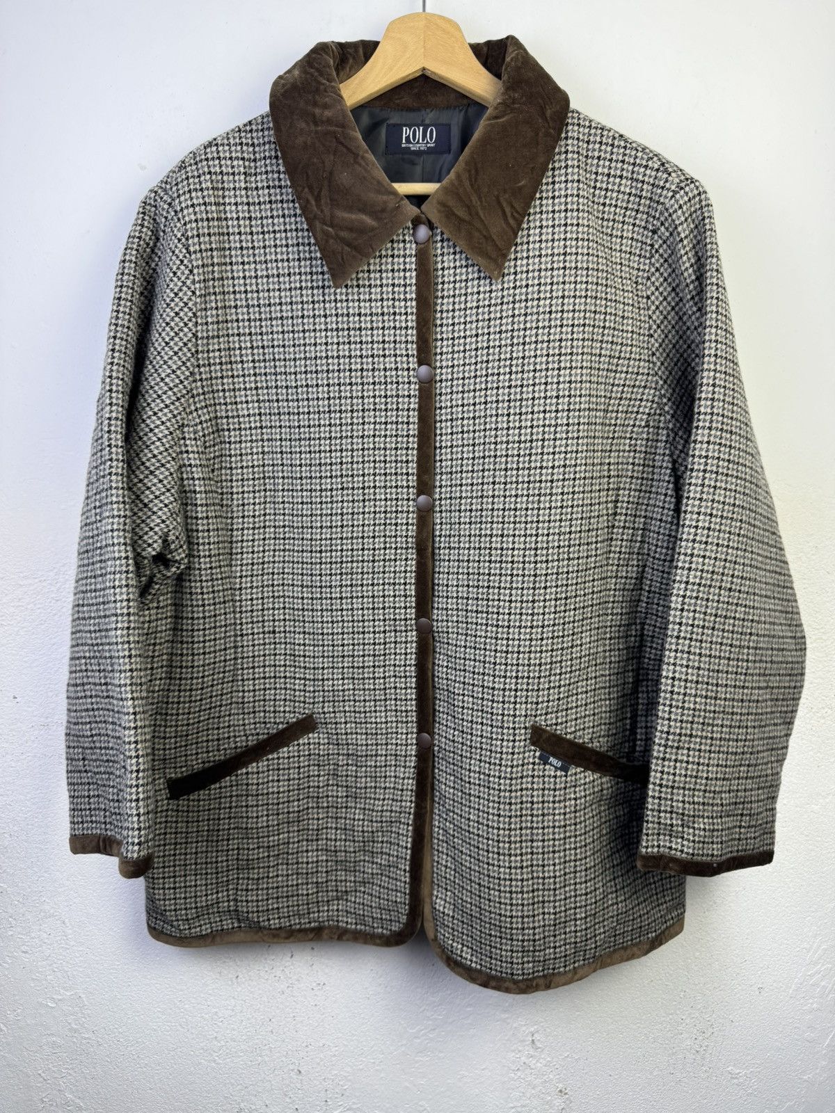 Polo Ralph Lauren Vintage Polo British Country Spirit Wool jacket Size US L / EU 52-54 / 3 - 1 Thumbnail