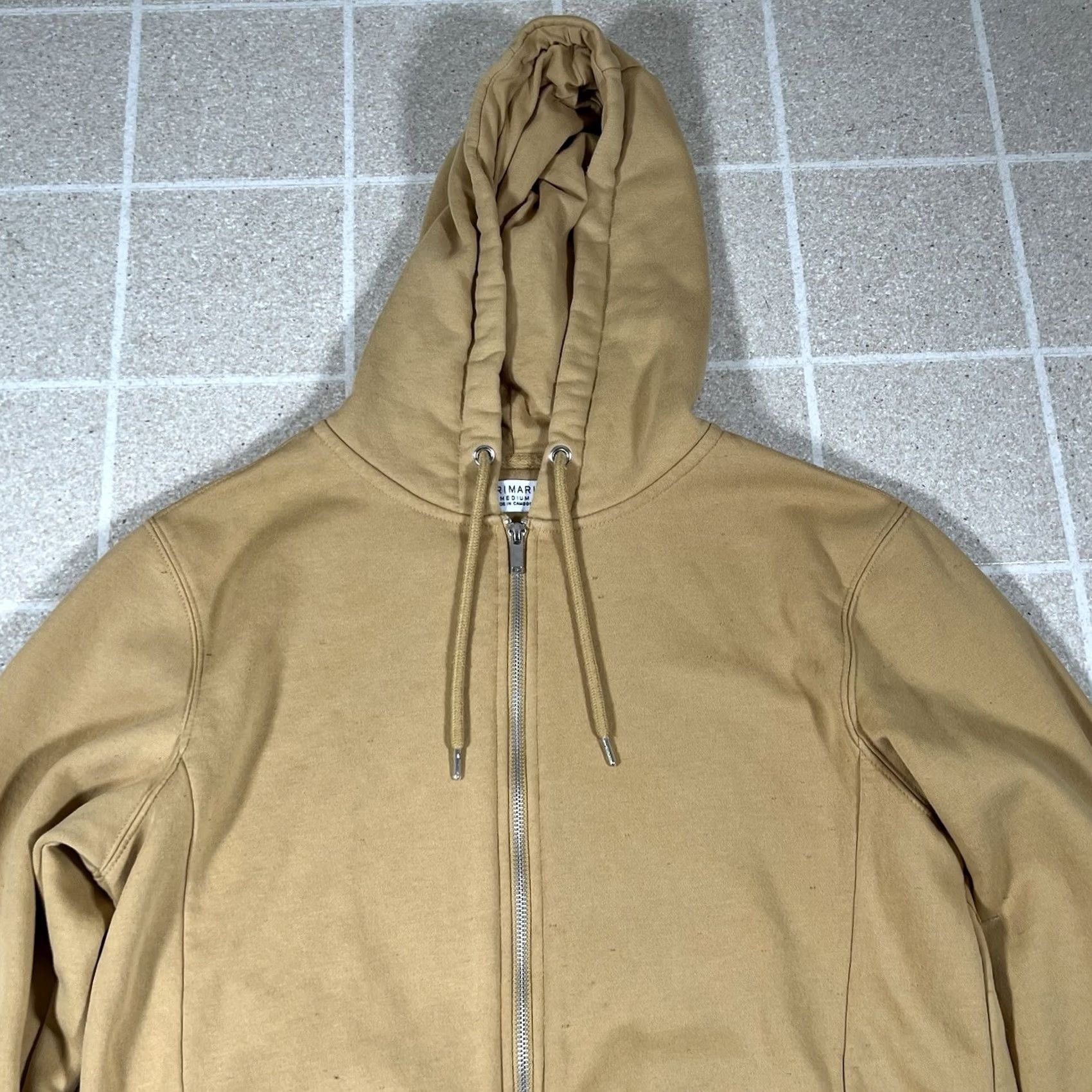 Primark Primark Hoodie Full Zip Men's Tan Brown M Medium SIZE Pit to Pit 20 Length 26 Regular Vintage? Size US M / EU 48-50 / 2 - 2 Thumbnail