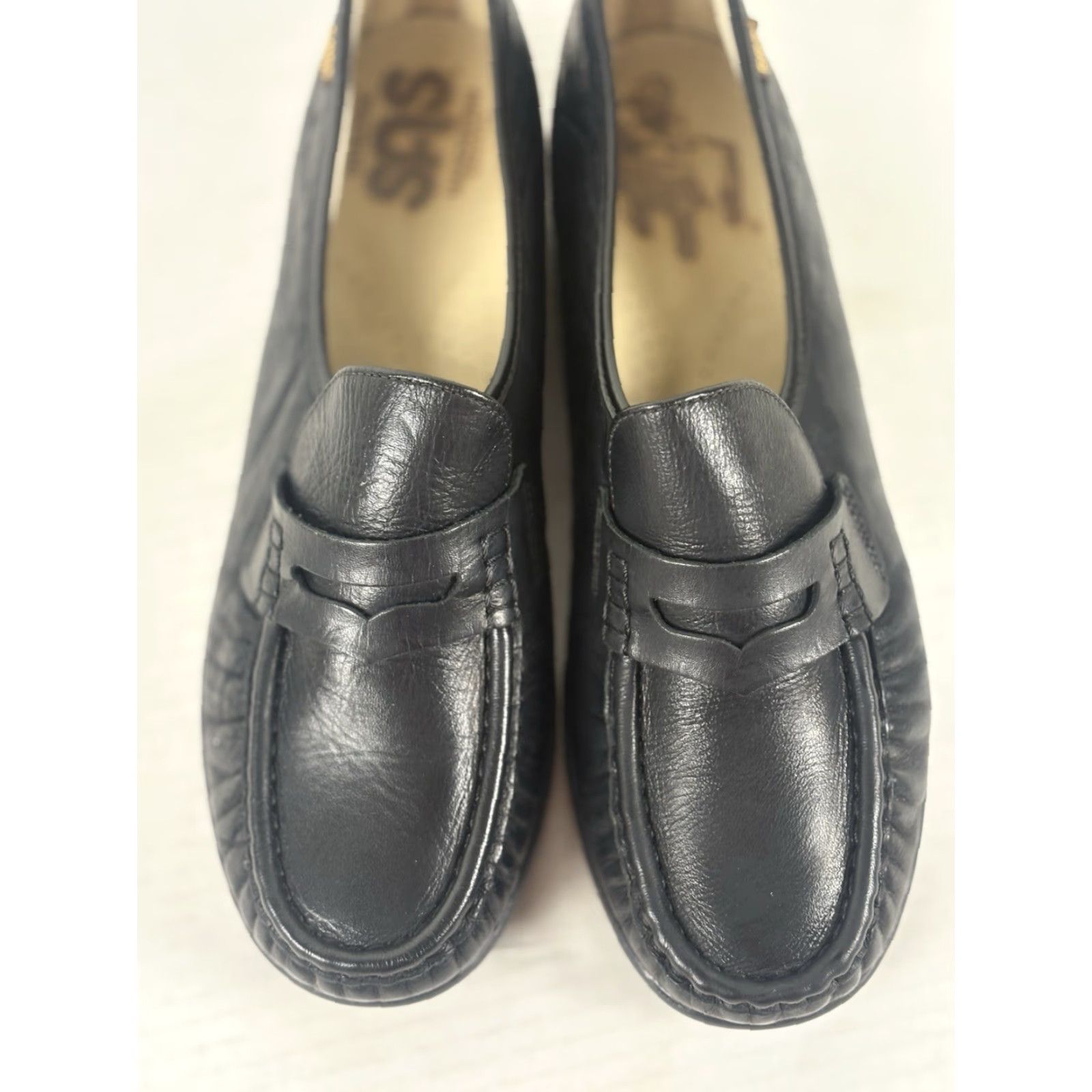 SAS SAS Penny Loafers Women's Leather Loafers Casual Slip-On Size 10.5MW Black USA Size US 10.5 / IT 40.5 - 2 Thumbnail