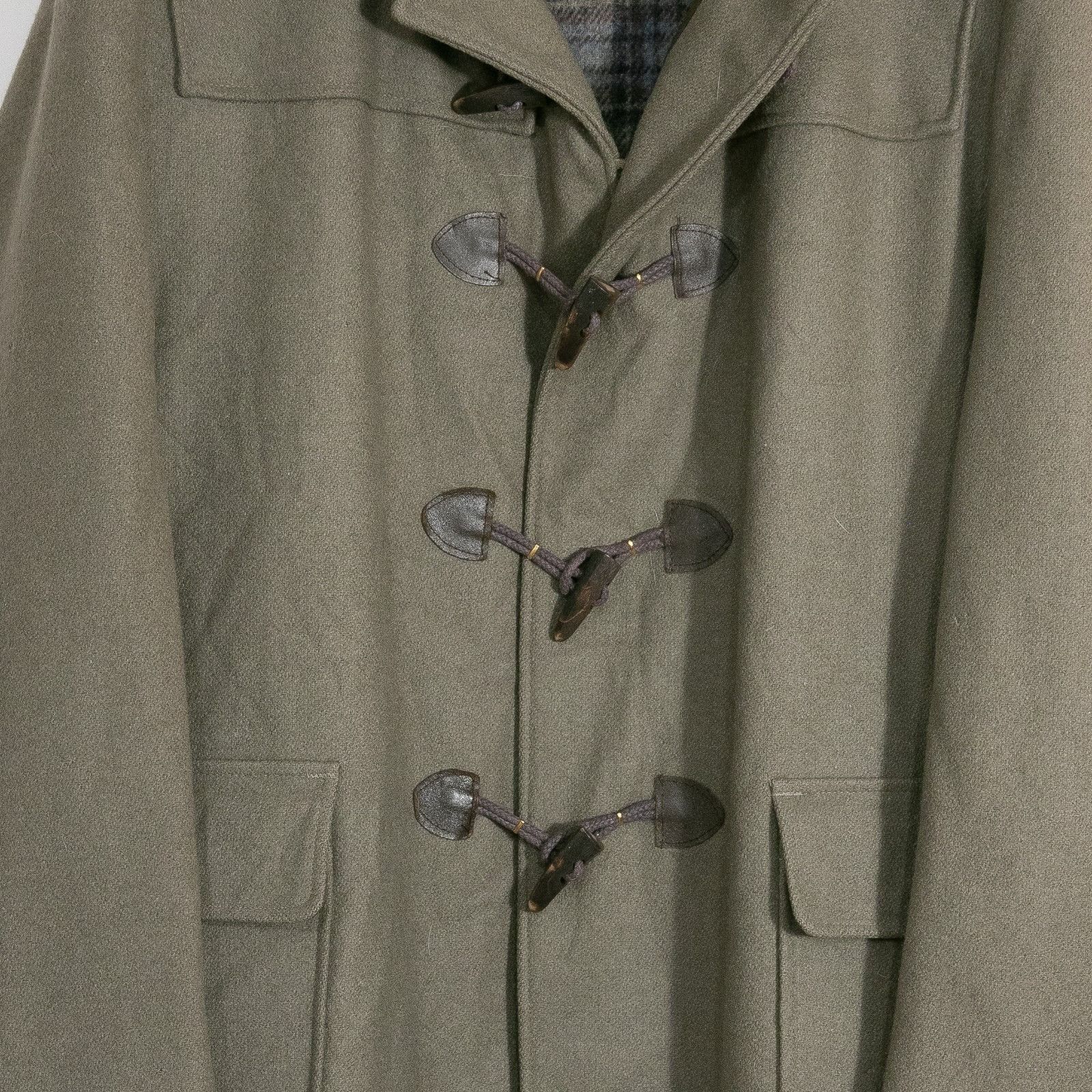 Woolrich Woolen Mills Vintage Woolrich Wool Toggle Coat Mens 44 - Flannel Lined Size US XL / EU 56 / 4 - 3 Thumbnail