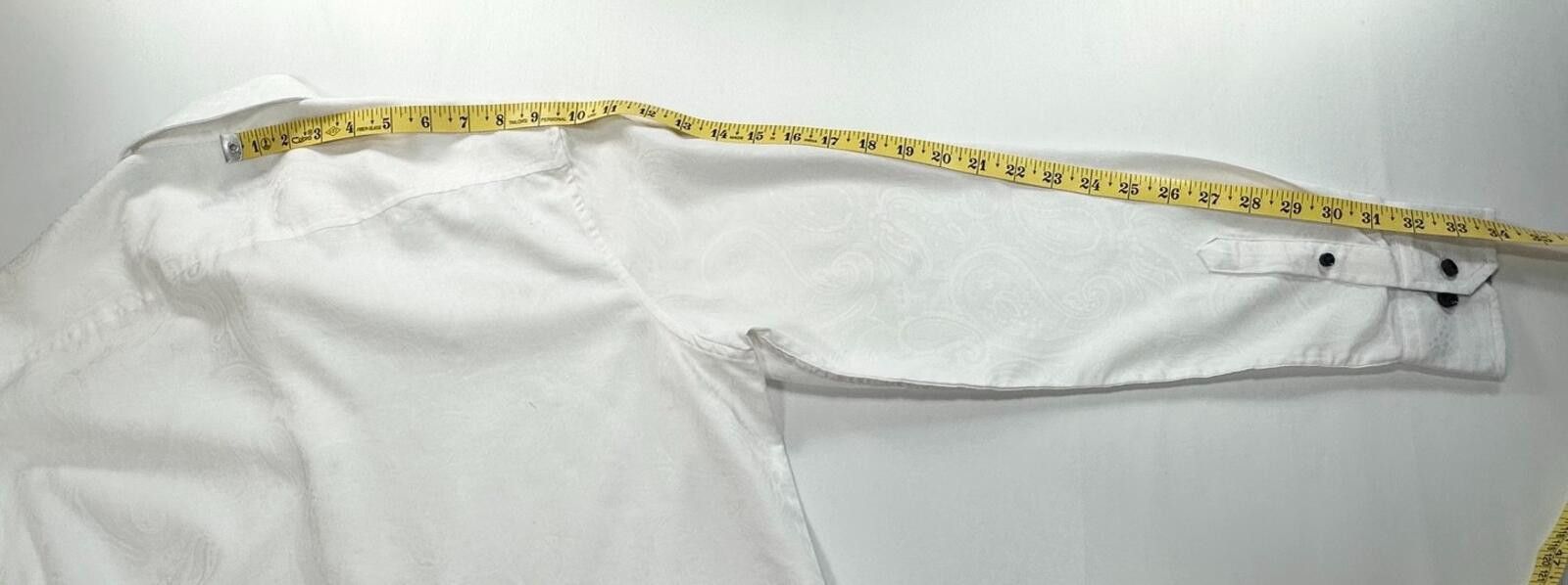 Tasso Elba Tasso Elba Cotton/Poly Button Up White Mens M 15-15.5 Size US M / EU 48-50 / 2 - 5 Thumbnail