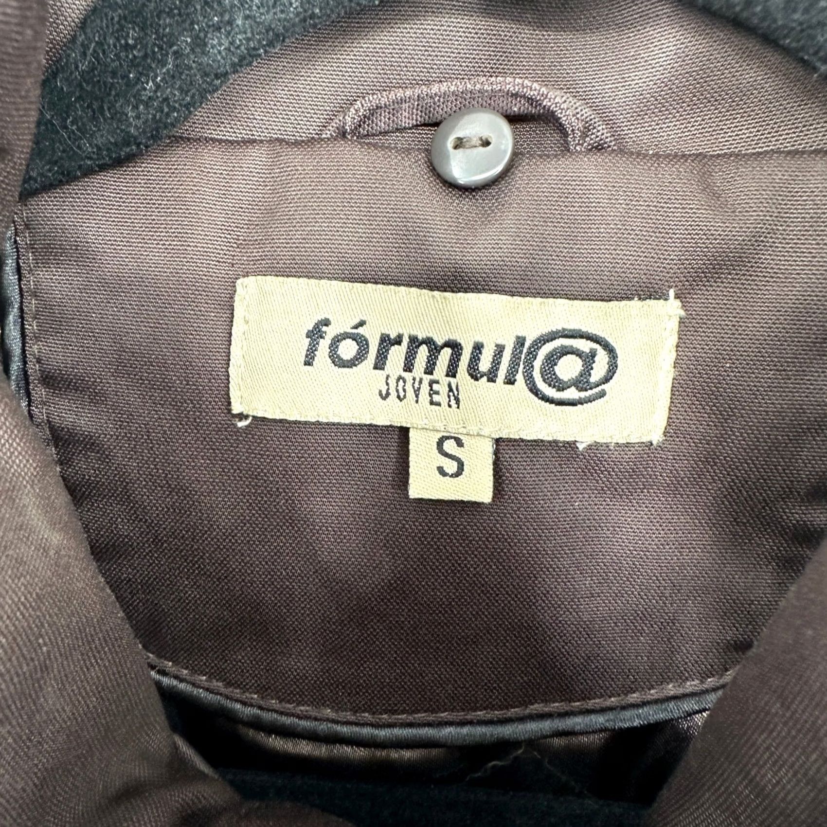 Vintage FORMUL@ JOVEN Women's Brown Belted Utility Jacket Size S Size S / US 4 / IT 40 - 3 Thumbnail