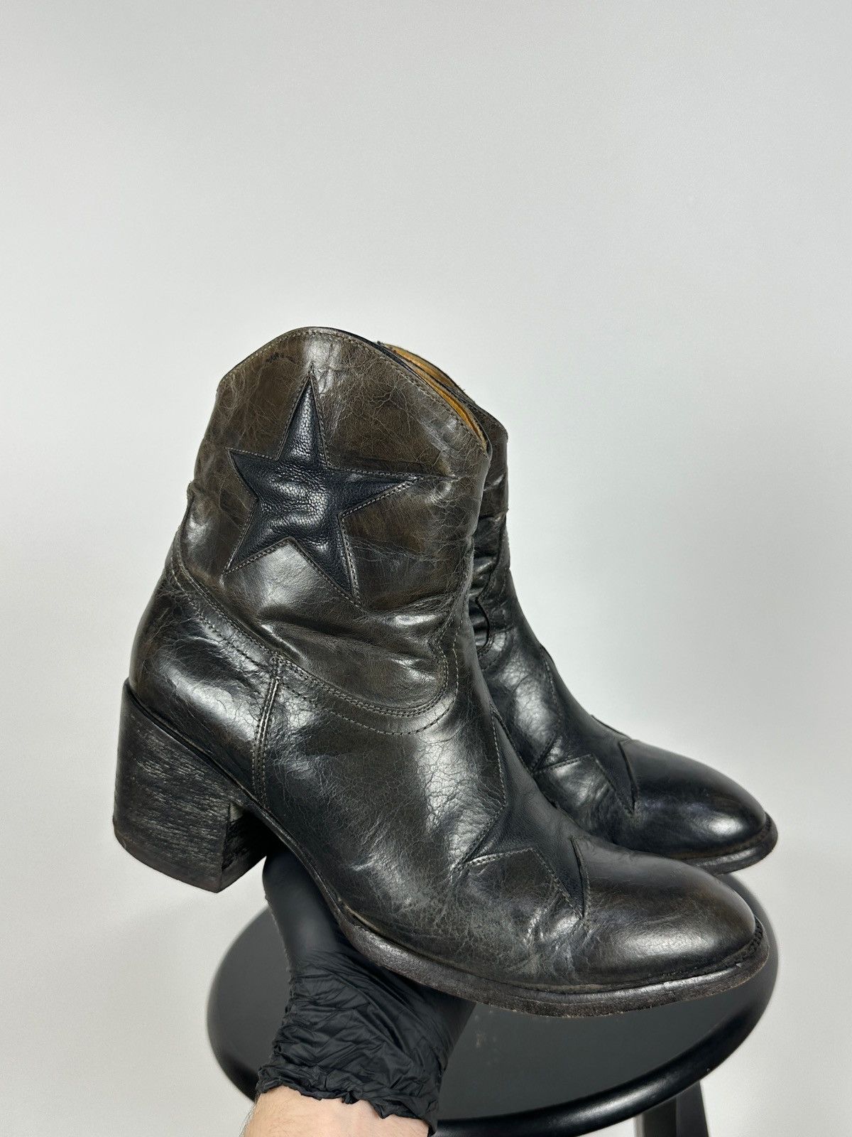 Old Gringo Old Gringo Mexicana Cowboy Leather Ankle Stars Boots Size US 8 / IT 38 - 12 Thumbnail