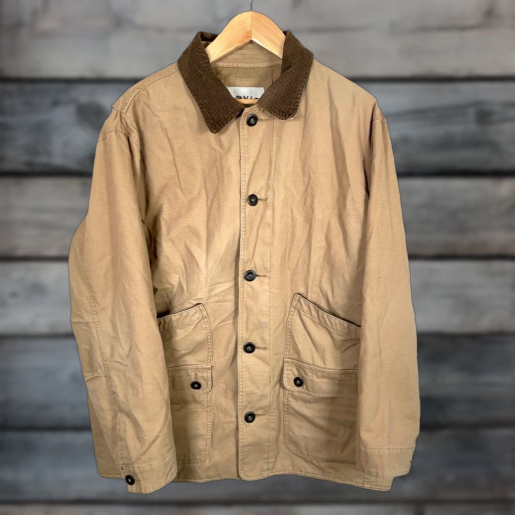 Orvis Orvis Jacket Adult Large Beige Canvas Chore Barn Corduroy Collar Quilted Size US XL / EU 56 / 4 - 1 Thumbnail