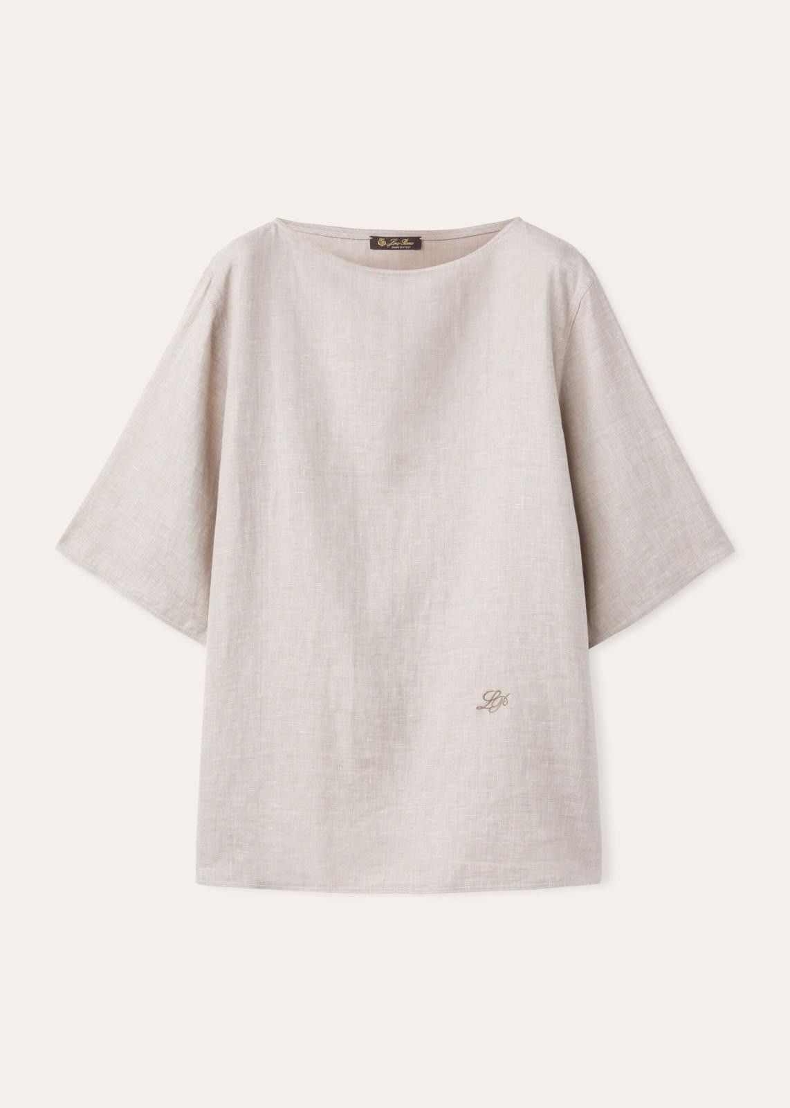 Loro Piana o1srvl11e0725 FAO0423 Mara T-Shirt in Grey Size XS / US 0-2 / IT 36-38 - 1 Thumbnail