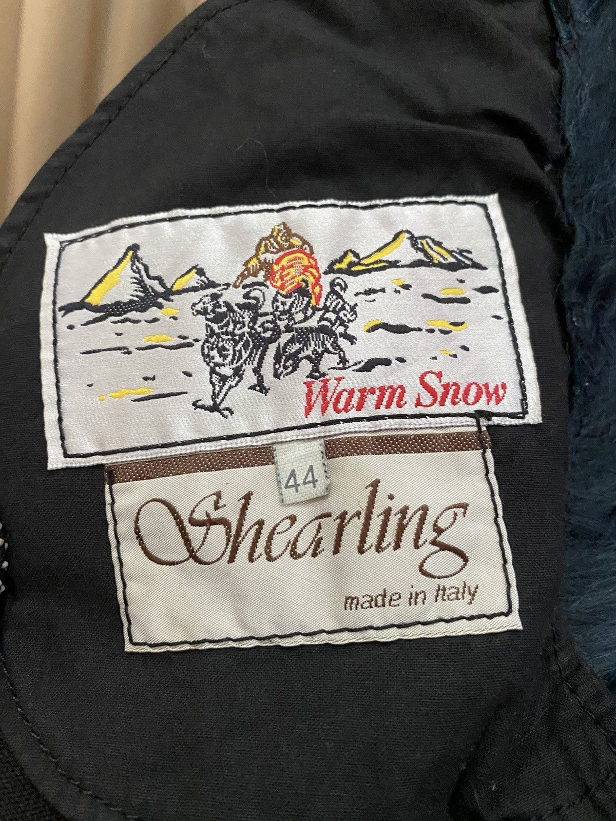 Leather Shearling Coat Warm Snow Quilted Suede Leather Fur Lining Size M / US 6-8 / IT 42-44 - 8 Thumbnail
