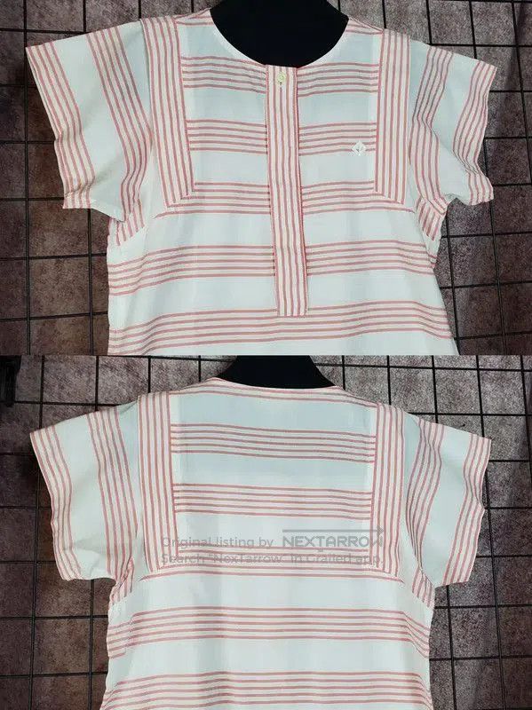 Dior Dior Pink Striped Cotton Short Sleeve T. Size S / US 4 / IT 40 - 2 Thumbnail