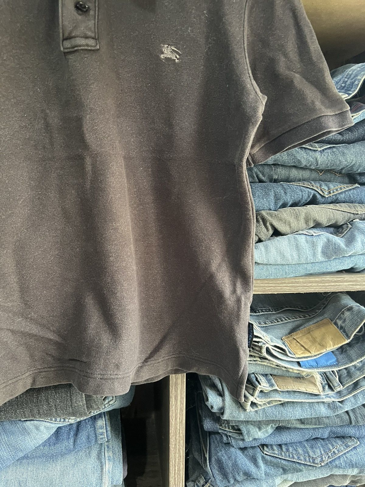 Burberry 🔥Burberrry London Blue Label Cropped Polos Size US S / EU 44-46 / 1 - 6 Thumbnail