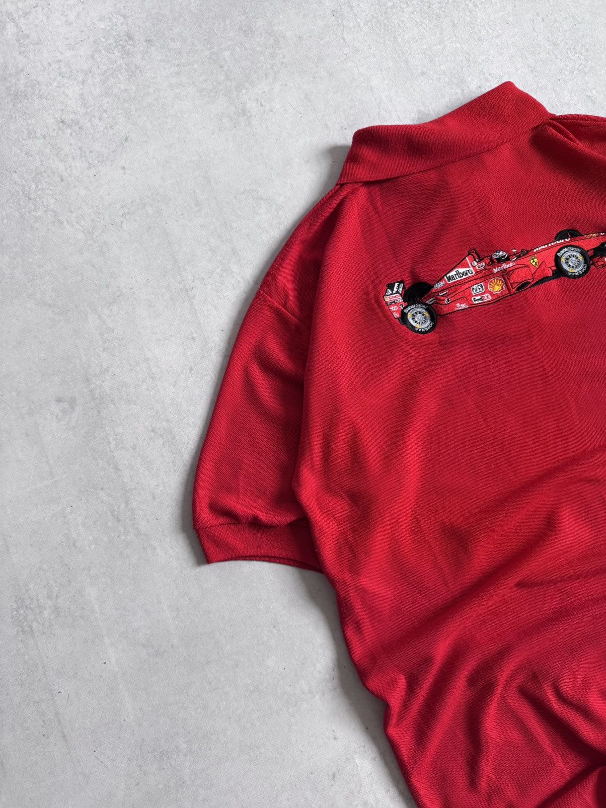 Ferrari Vintage Ferrari Formula F1 Vodafone&Shell Racing Polo Y2K Size US L / EU 52-54 / 3 - 13 Thumbnail